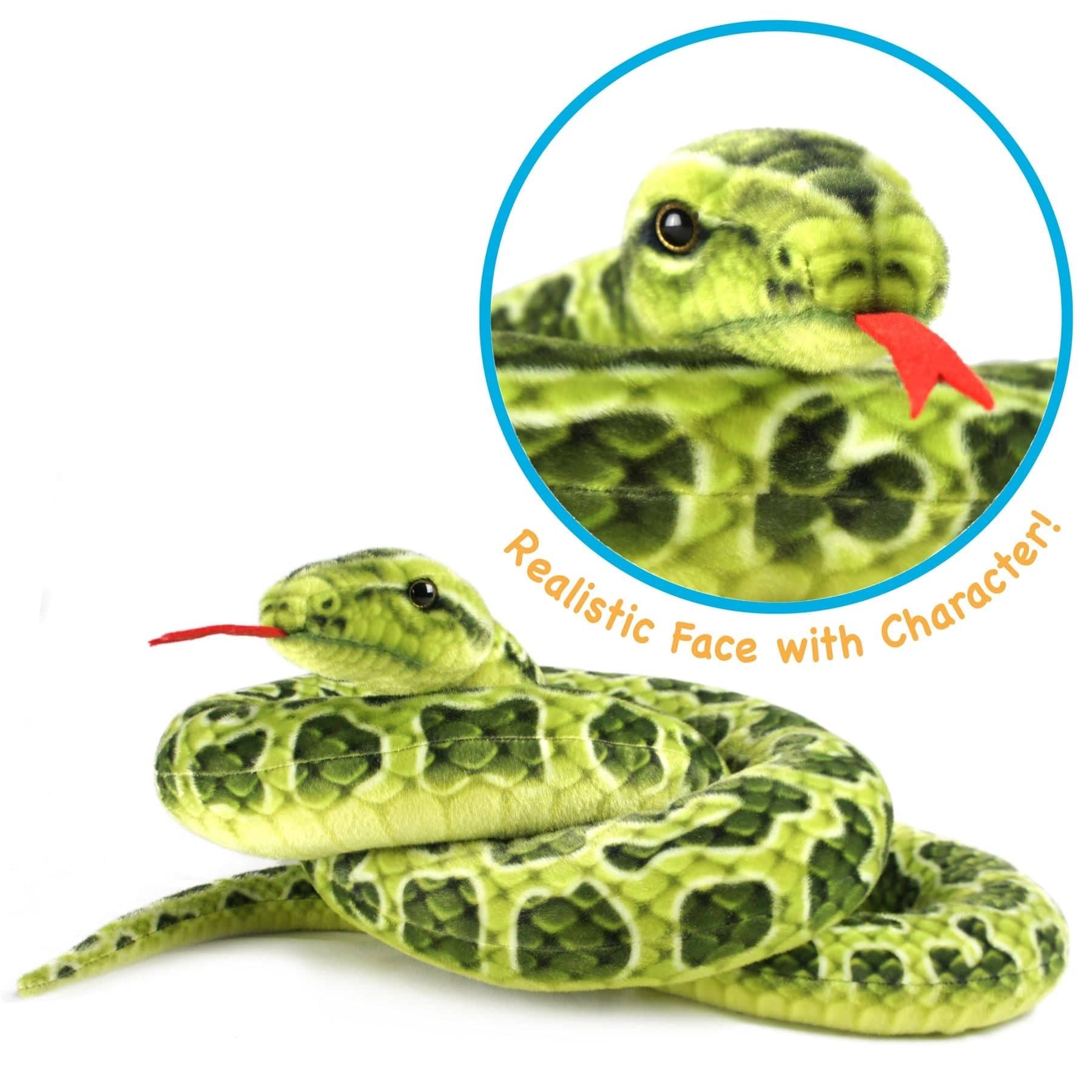Lifelike Giant Plush Green Anaconda | BIG 100 Inch Stuffed Animal Plush、mySite、g9winljtr