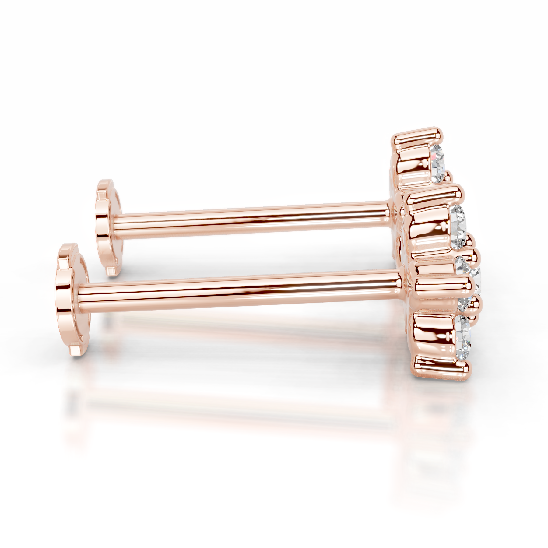 Elsie Diamond Stud Earrings (0.30 Carat) -14K Rose Gold、mySite、hinf8tx79