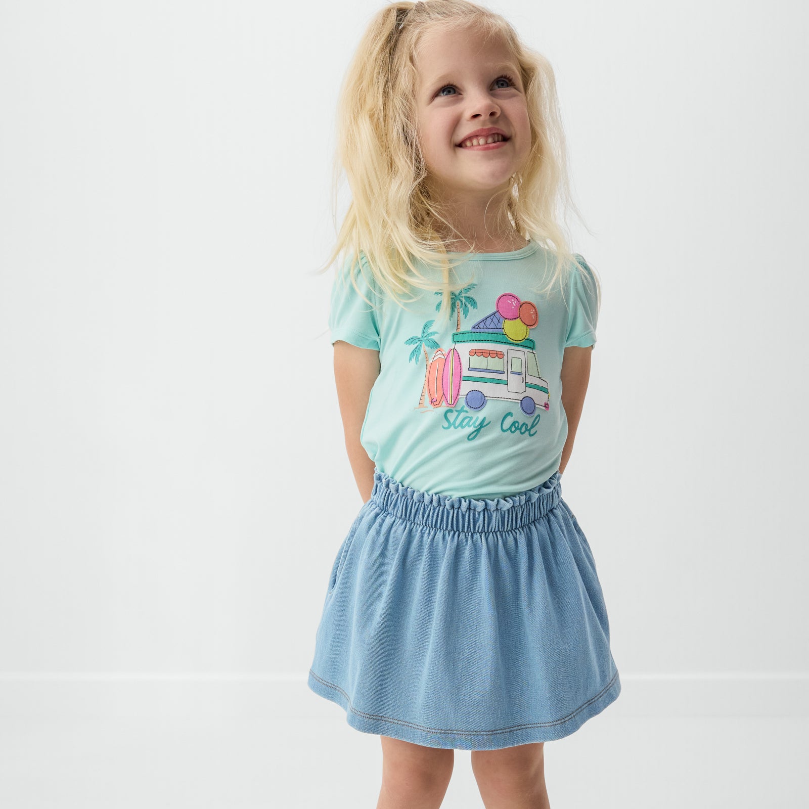  Aqua Mint Stay Cool Puff Sleeve Tee、mySite、layawaytickets