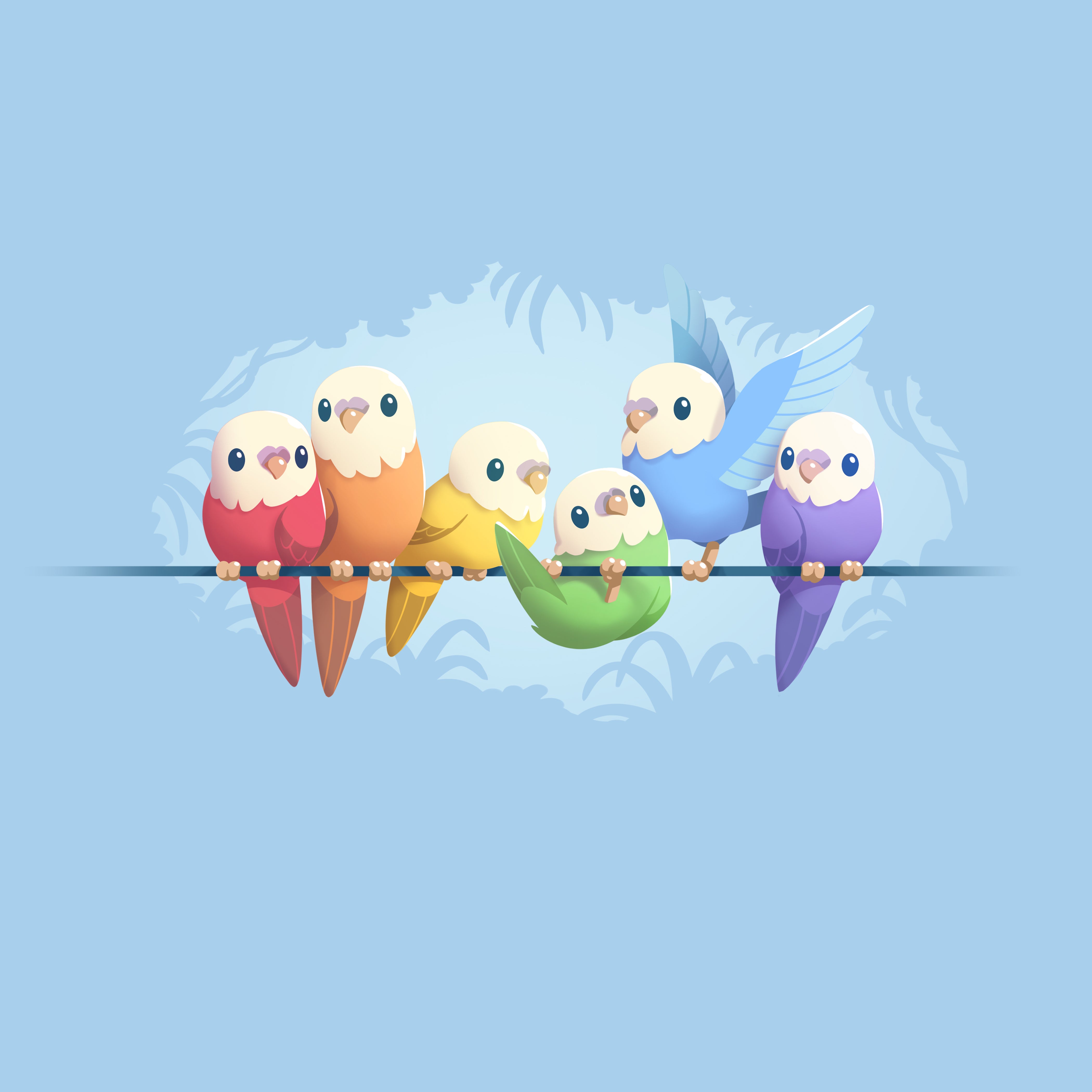 Rainbow Parakeets、mySite、lovesweatpilates