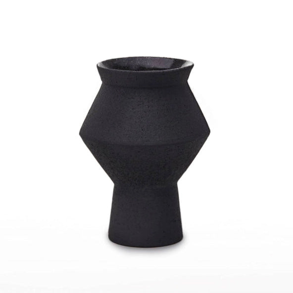  Jaggy Black Ceramic Vase、mySite、elrpsem3k