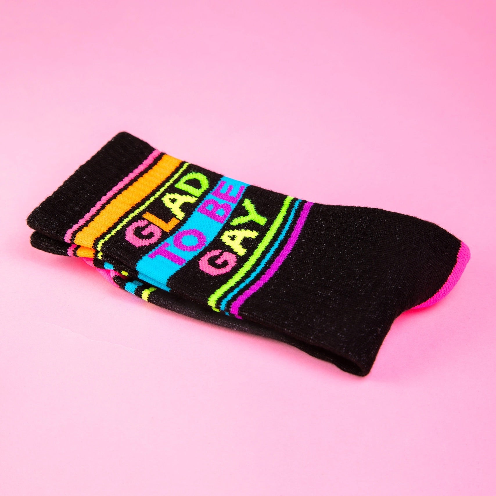 Glad To Be Gay Gym Crew Socks、mySite、g9winljtr