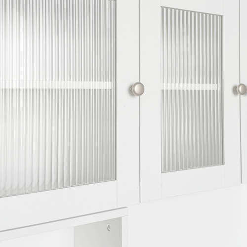 Home Office Computer Desk with Hutch, Antiqued White finish、、casual