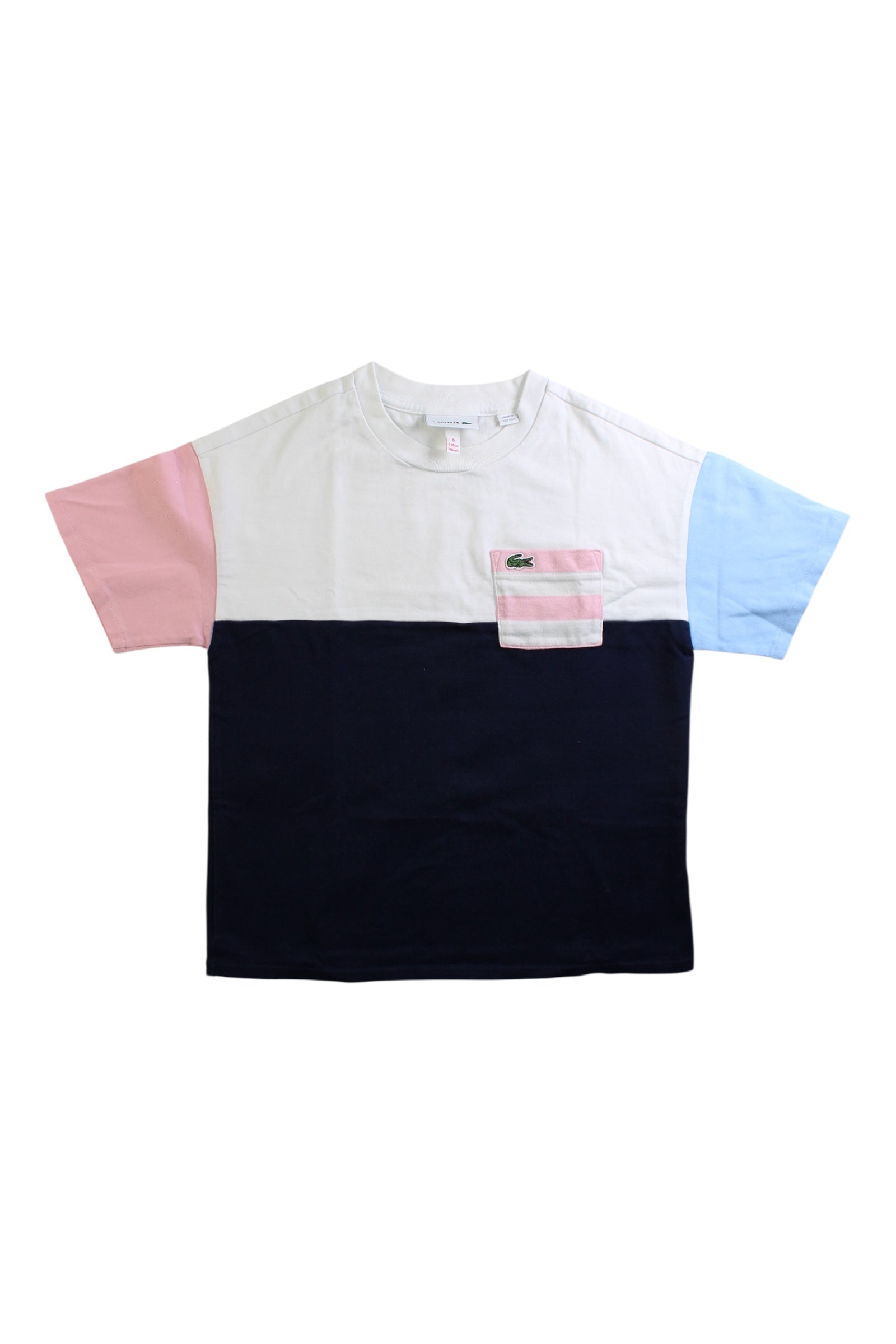 Lacoste Color Block Short Sleeve T-Shirt - 6T、mySite、g9winljtr