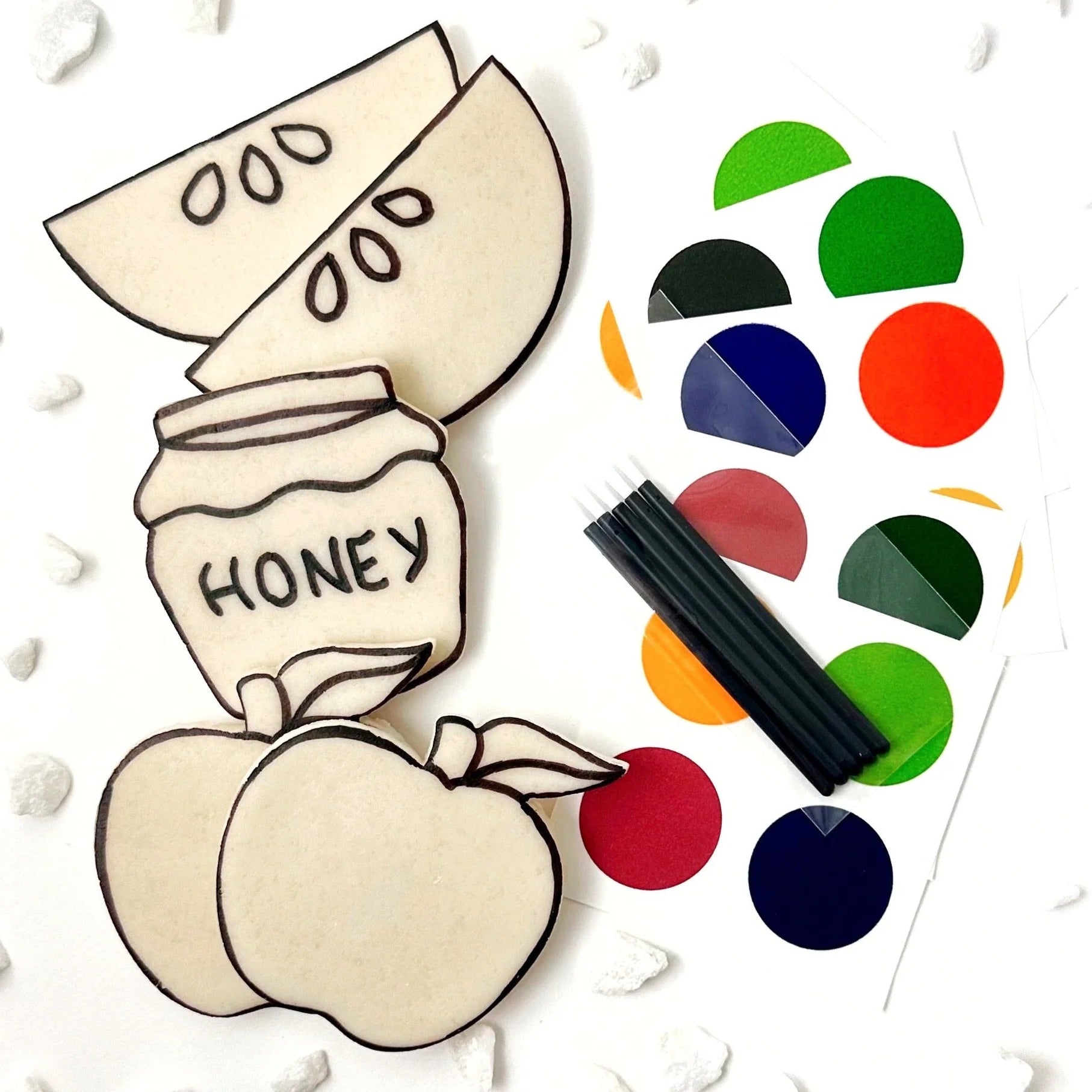  Paint-Your-Own Rosh Hashanah Marzipan、mySite、elrpsem3k