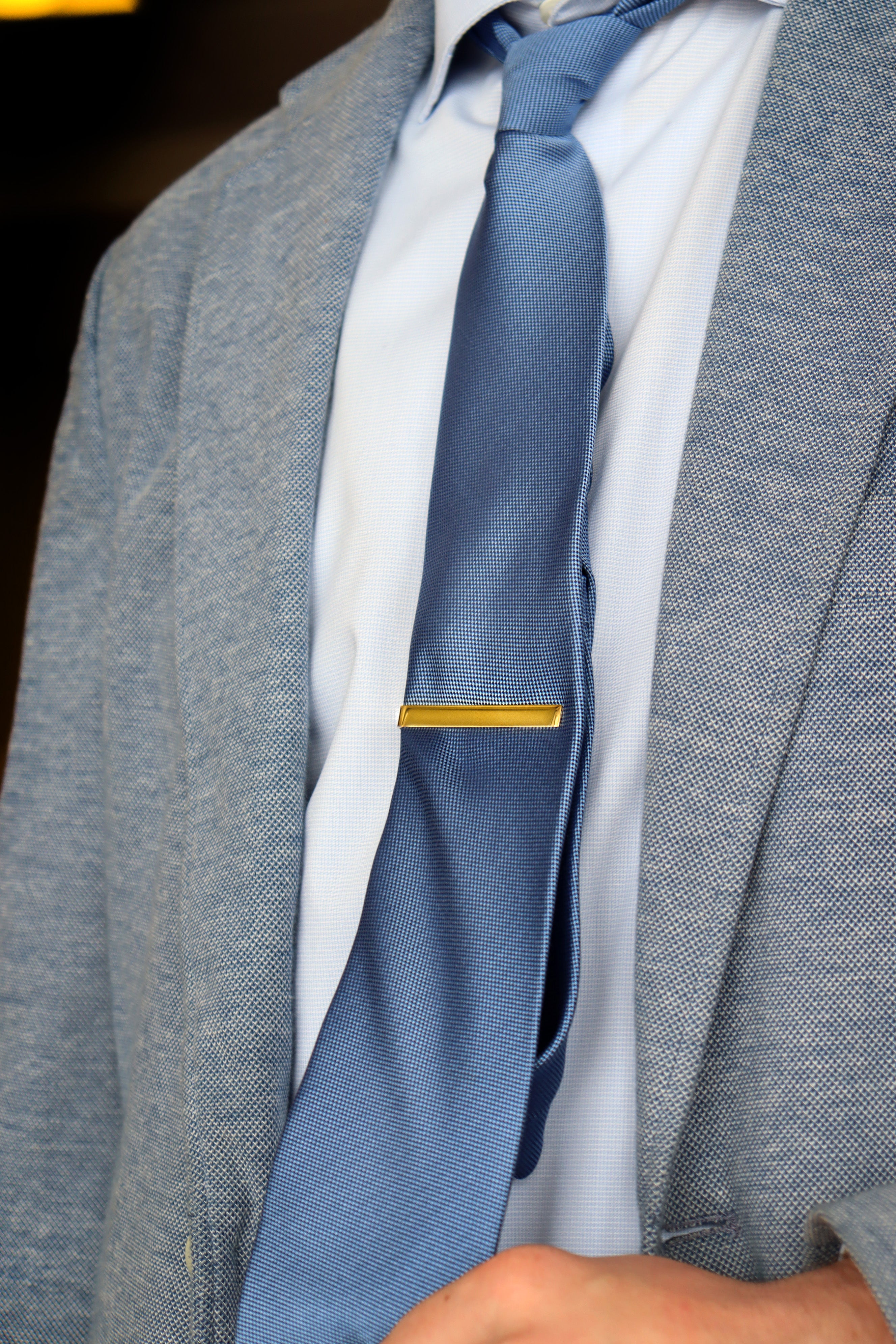 18K Gold PVD Stainless Steel Coated Tie Bar Clip Blank / SBB0317、mySite、dreamappss