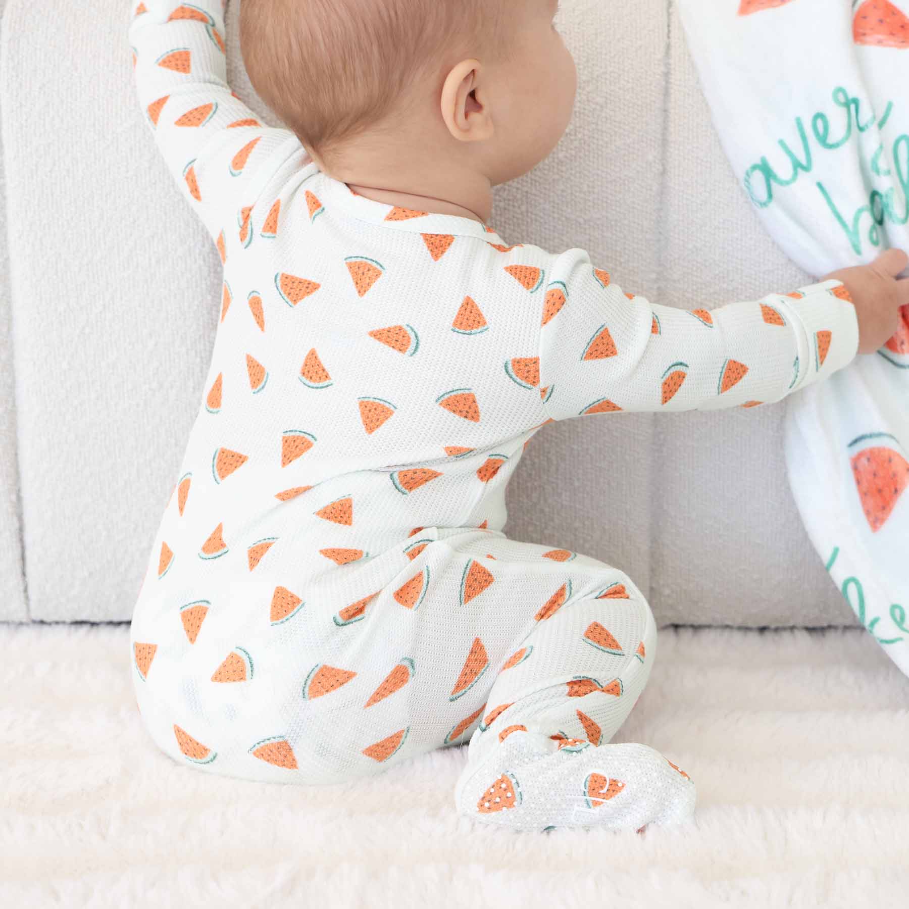  Slice, Slice Baby Bamboo Waffle Zipper Footie、mySite、layawaytickets