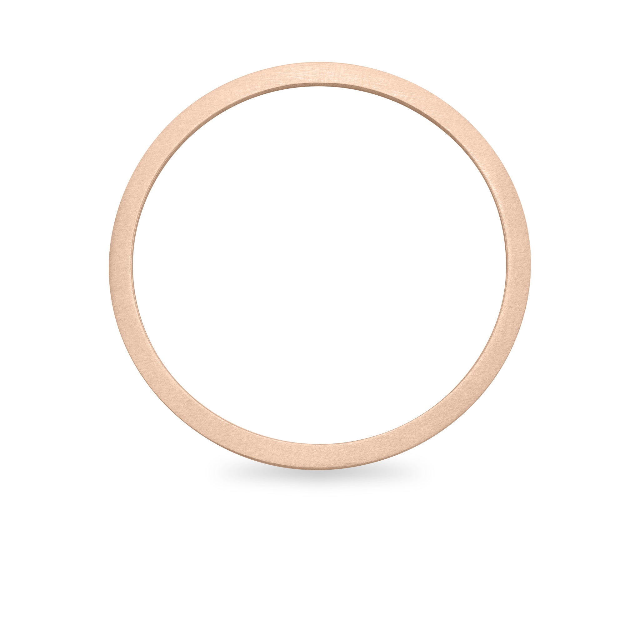 Stainless Steel 18K Rose Gold PVD Coated Blank Bangle Bracelet / SBB0079、mySite、dreamappss
