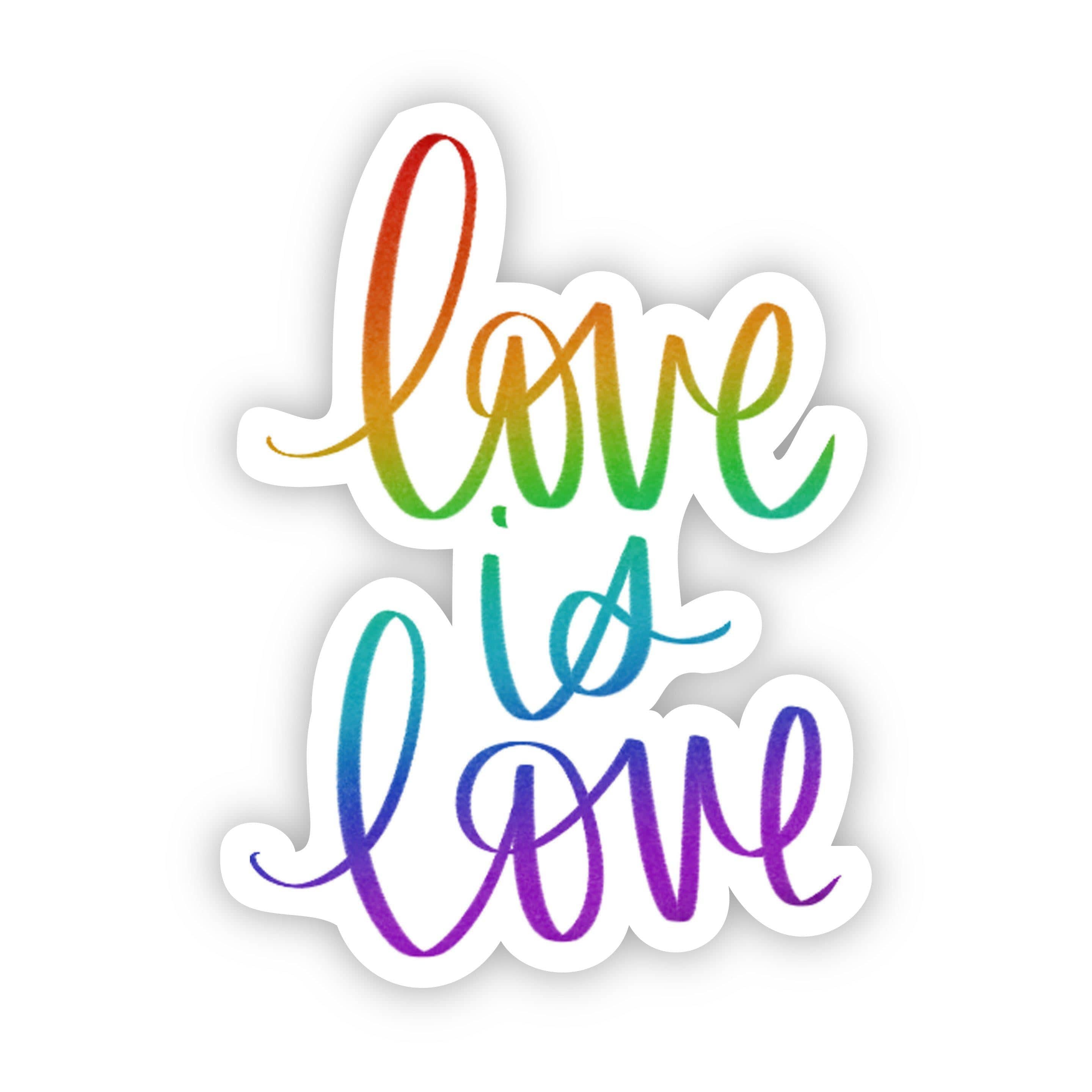  Love is Love Caligraphy Sticker、mySite、elrpsem3k