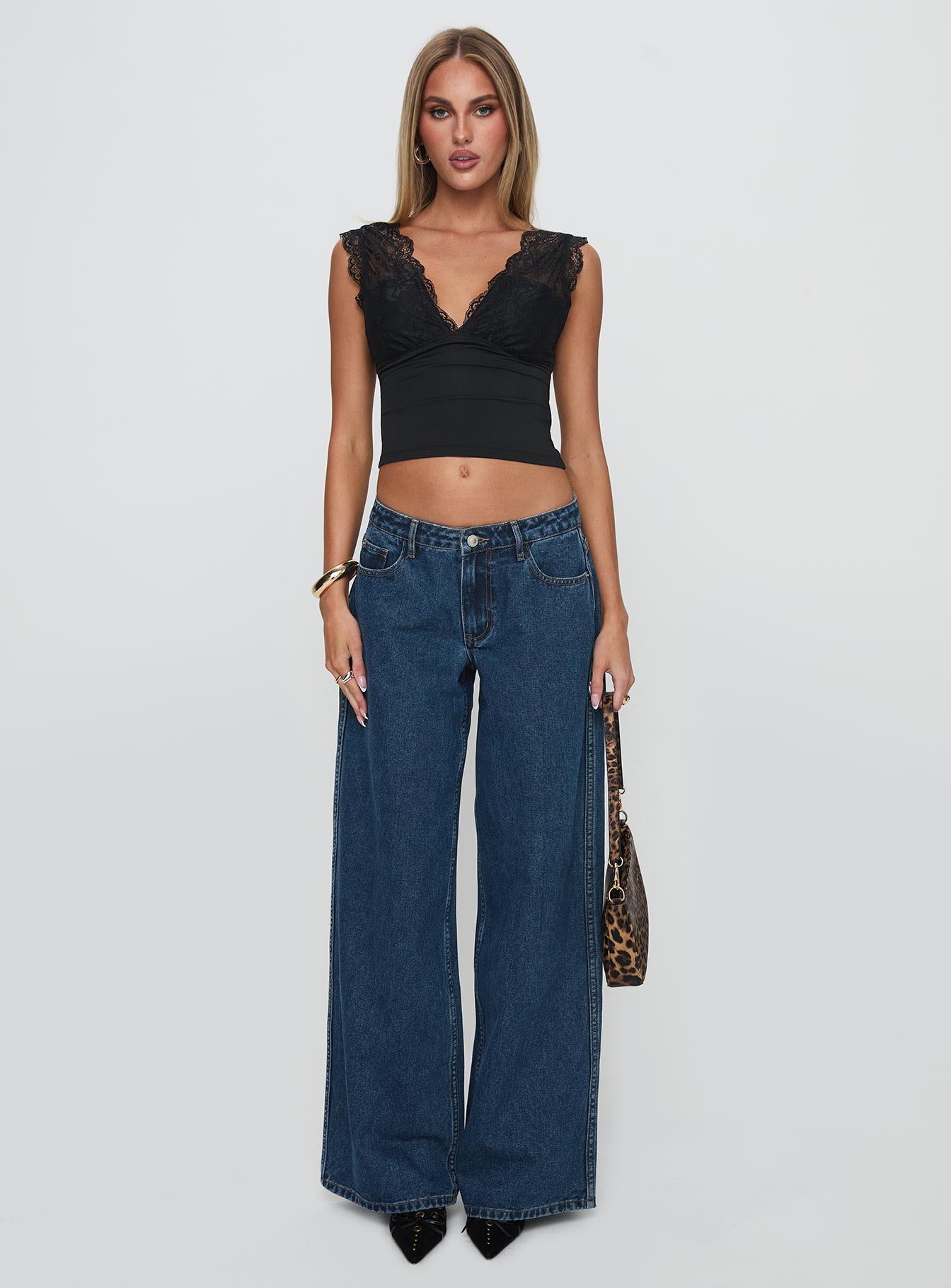 Ramos Low Rise Denim Jeans Dark Blue Wash、mySite、solidvoid