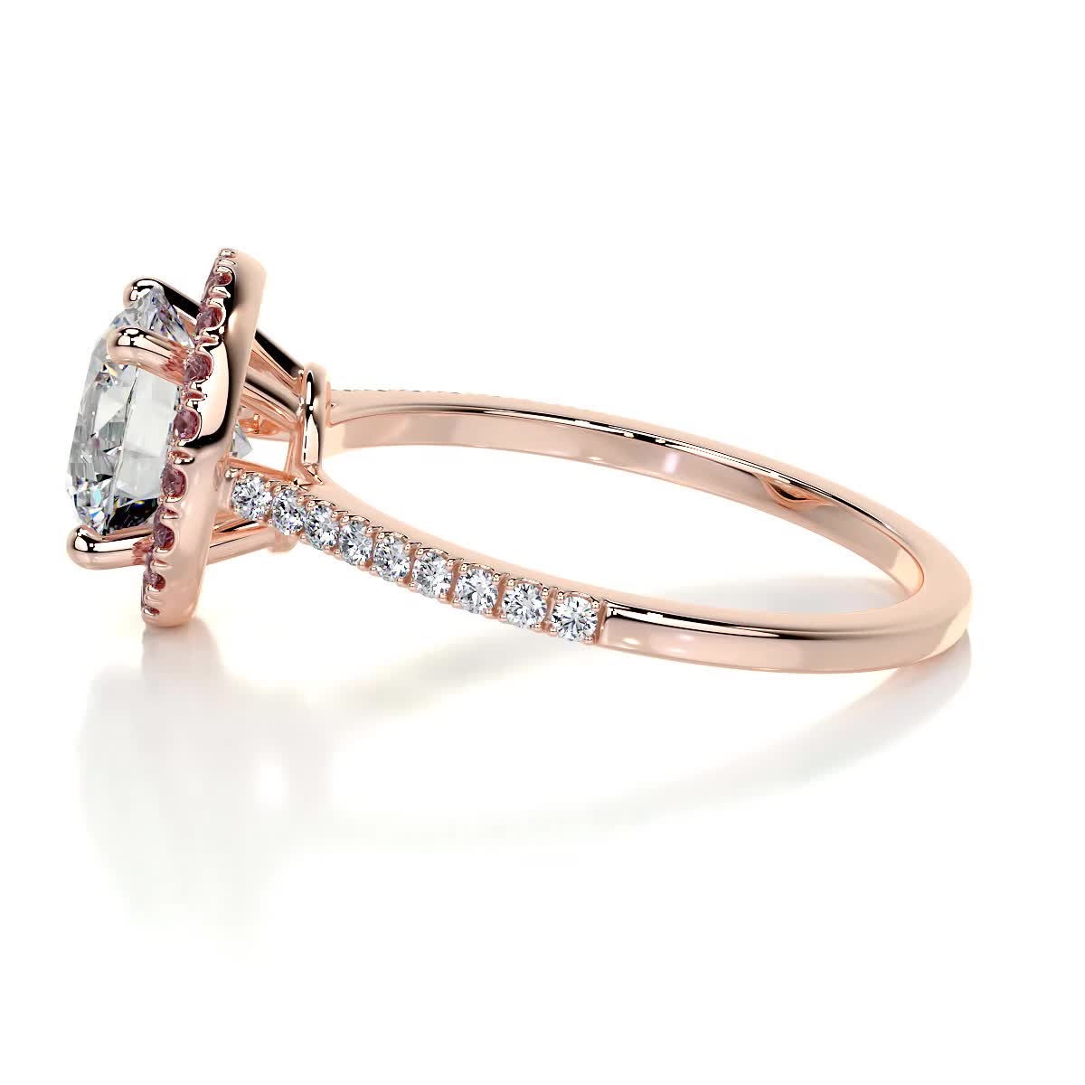 Layla Lab Grown Diamond Ring - 14K Rose Gold、mySite、hinf8tx79