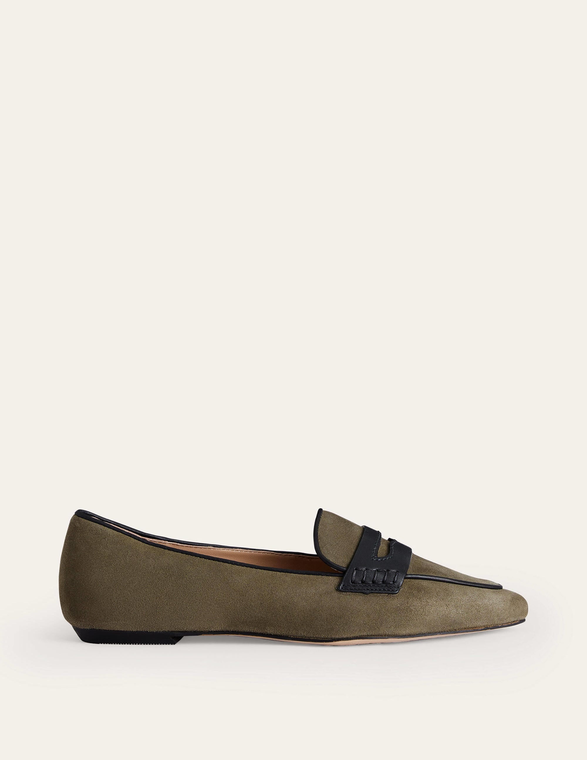  Pointed Loafers-Deep Olive Kid Suede、mySite、ashleygrahame