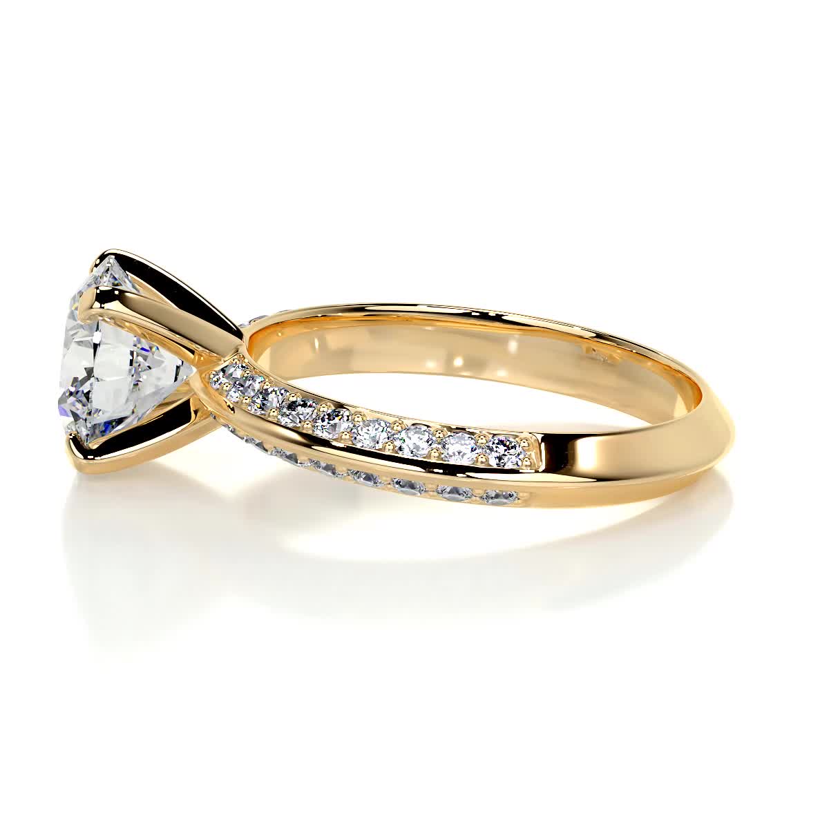 Ariana Diamond Engagement Ring -18K Yellow Gold、mySite、hinf8tx79