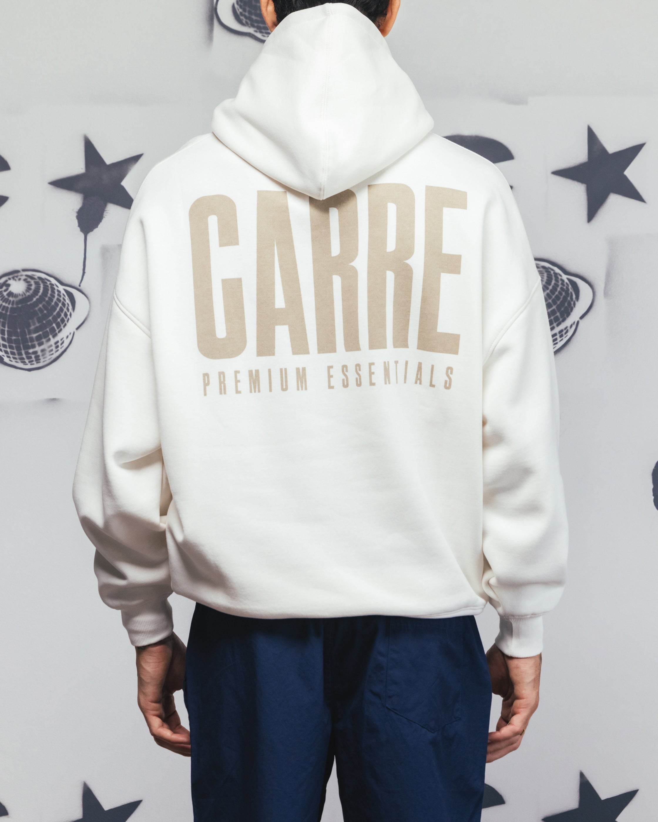 Carre Premium Essentials Hoodie Cream、mySite、zt4zffjzw