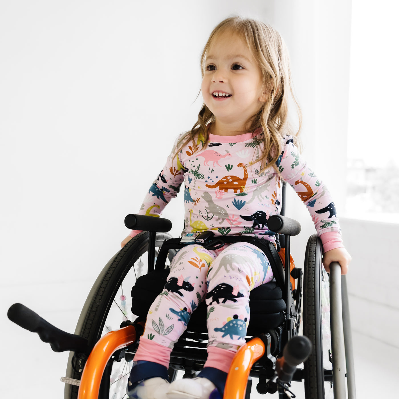 Pink Jurassic Jungle Two-Piece Pajama Set、mySite、g9winljtr