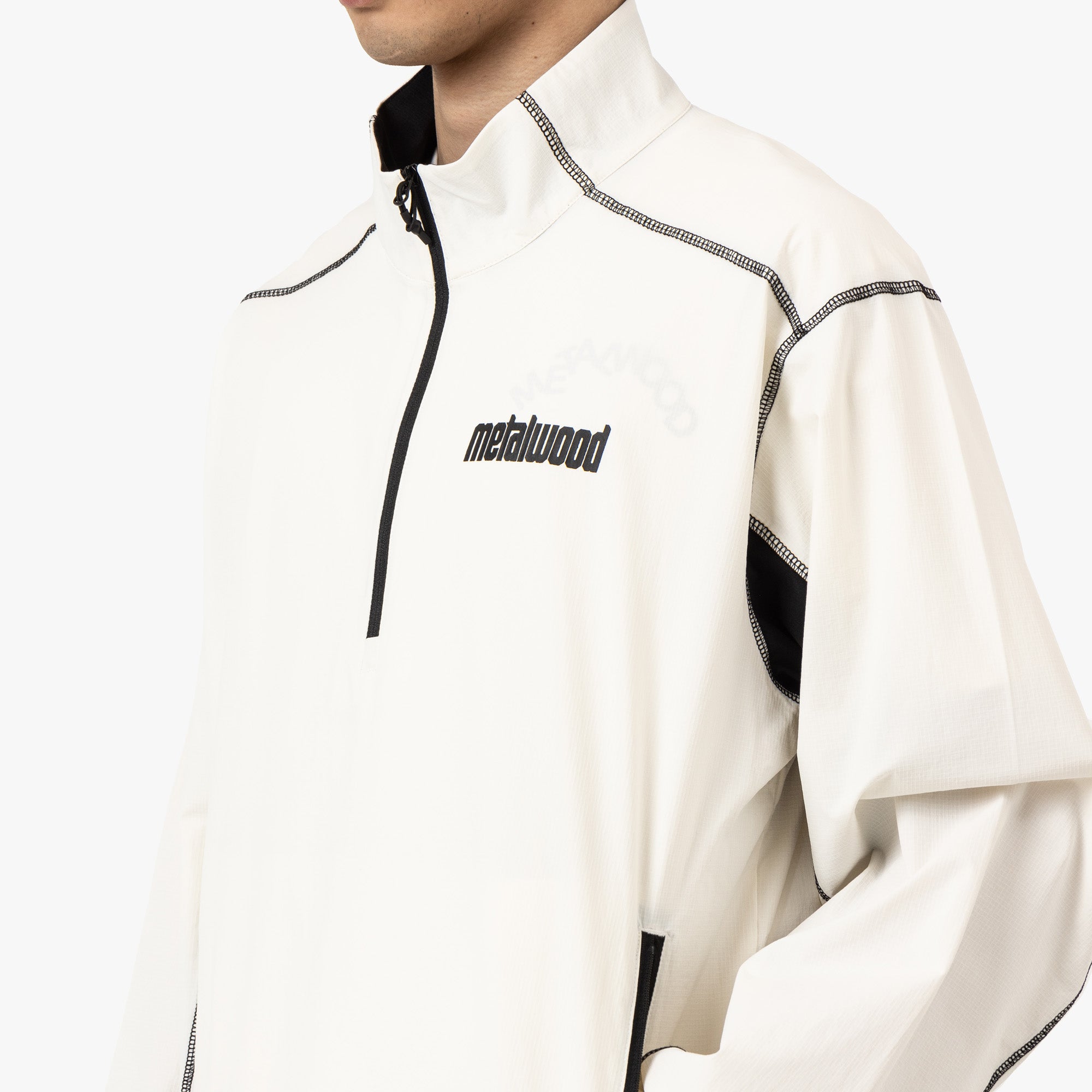  Metalwood Tech 1/4 Zip Pullover Jacket / White、mySite、merchandisen