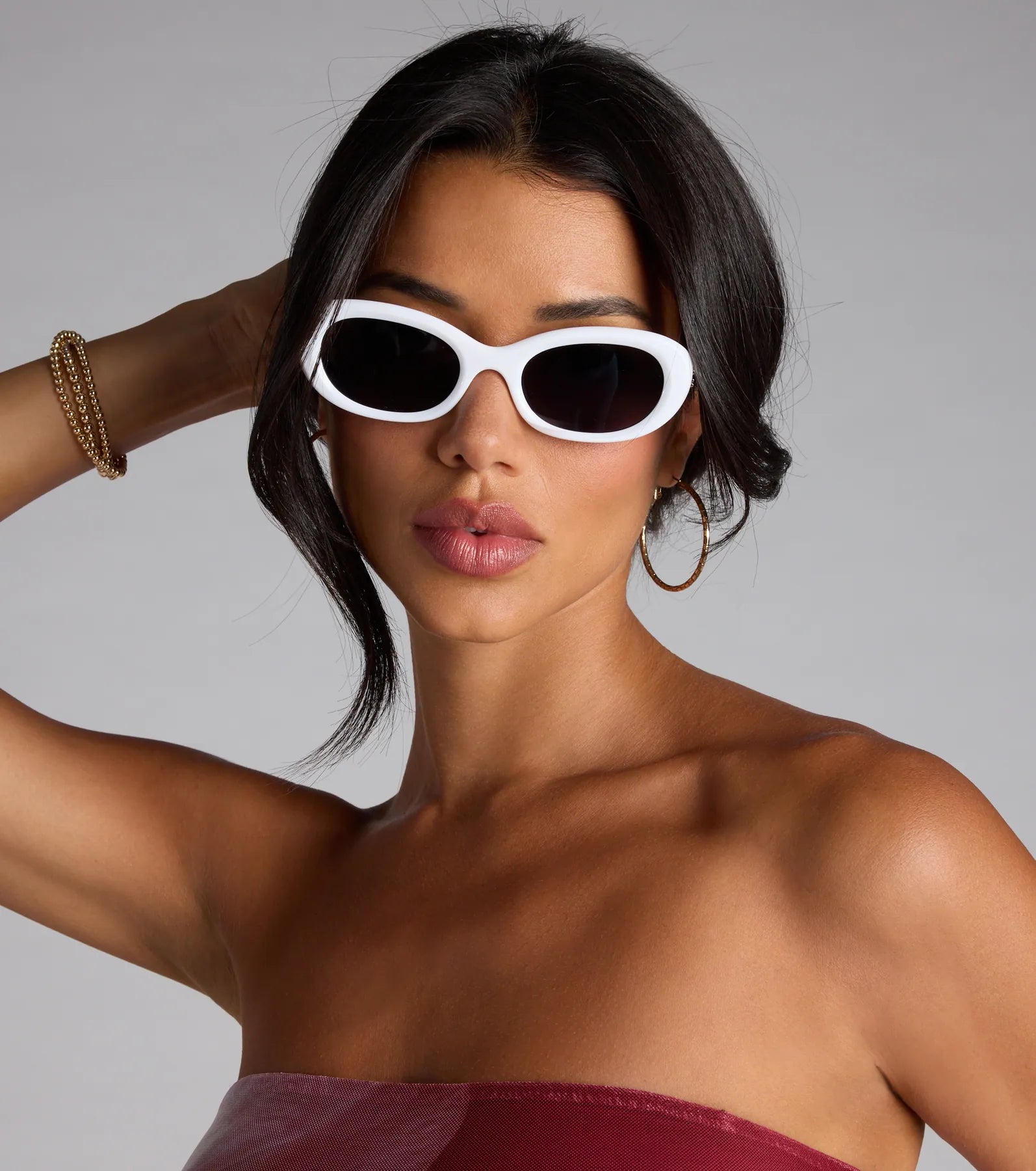  Chic Happens Oval Sunglasses、mySite、justintrudeaud