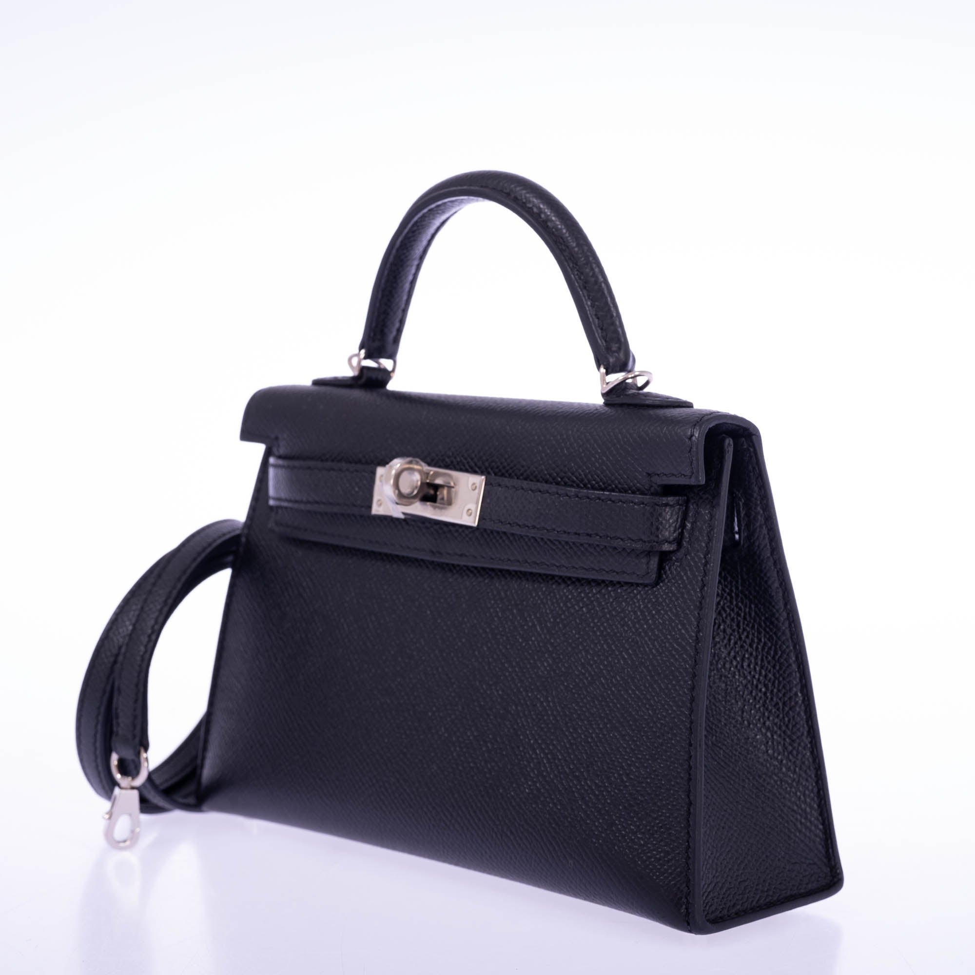 Hermès Kelly 20 Mini II Sellier Black Epsom Palladium、mySite、garminoutage.com
