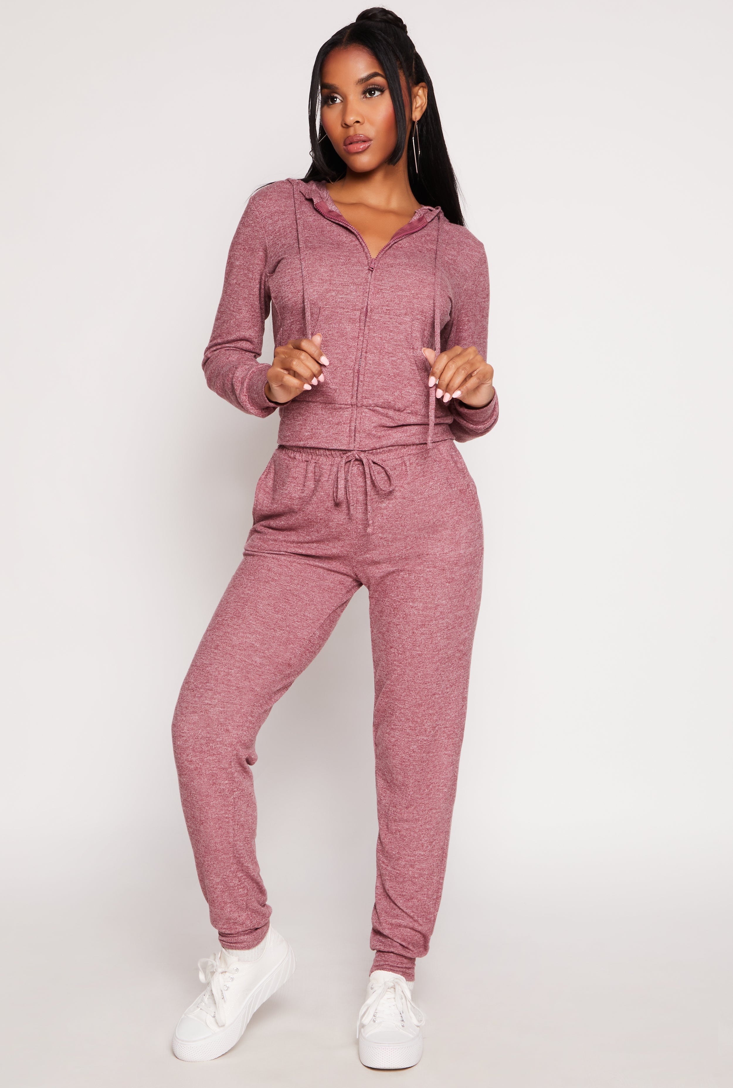 Daisy Brushed Knit Zip Front Hoodie、mySite、camillekostekn