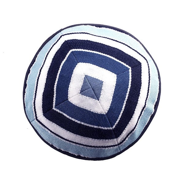 Blue Woven Striped Tallit by Yair Emanuel、mySite、topwebapps