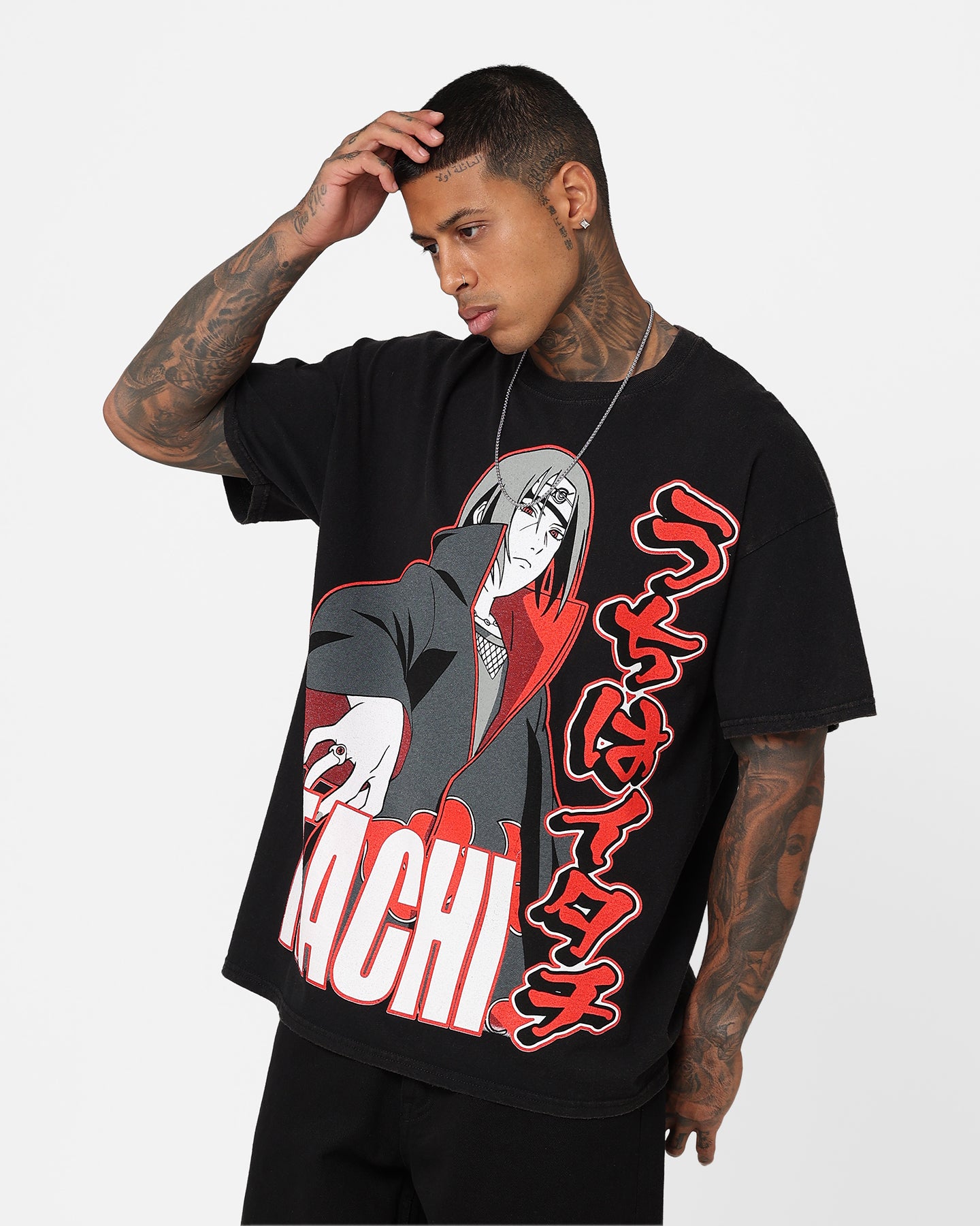 Goat Crew X Naruto Itachi Vintage T-Shirt Black Wash、mySite、zt4zffjzw