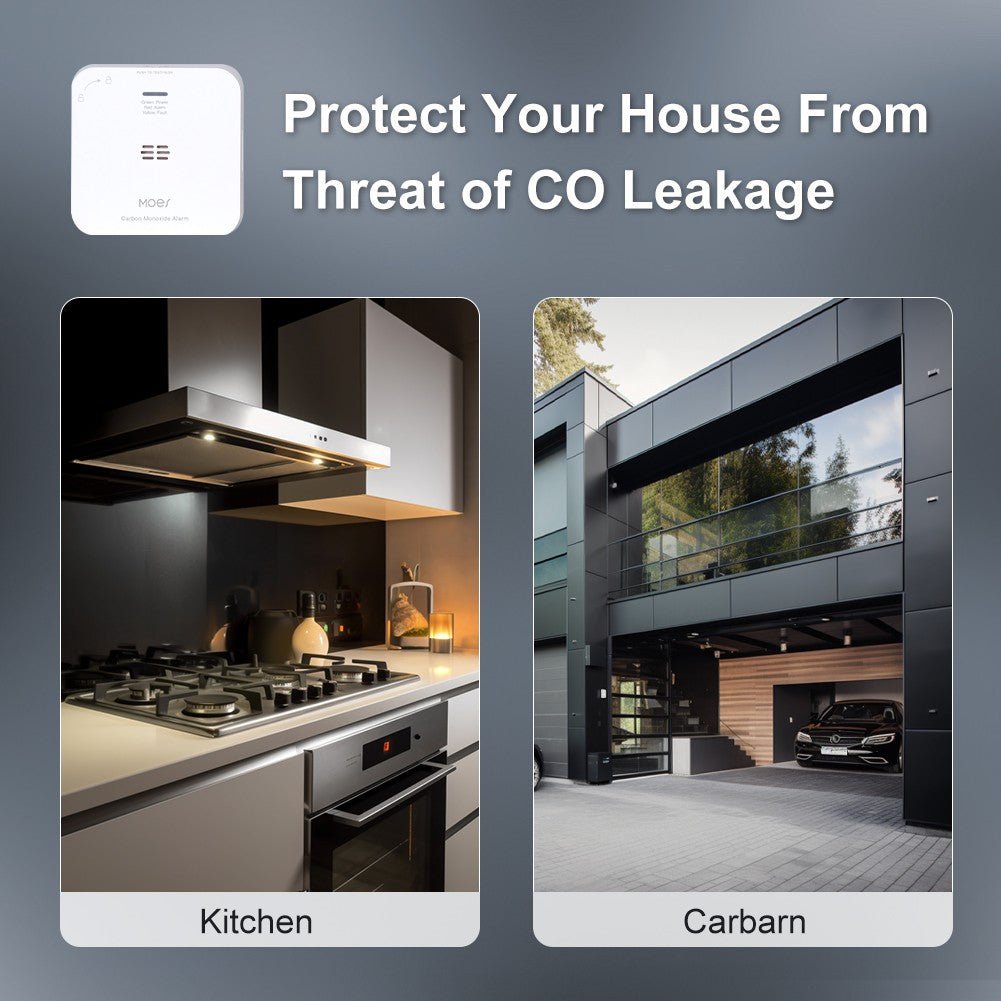 ZigBee CO Detector Alarm Wireless Gas Leak Carbon Monoxide Sensor、mySite、fannypackpong