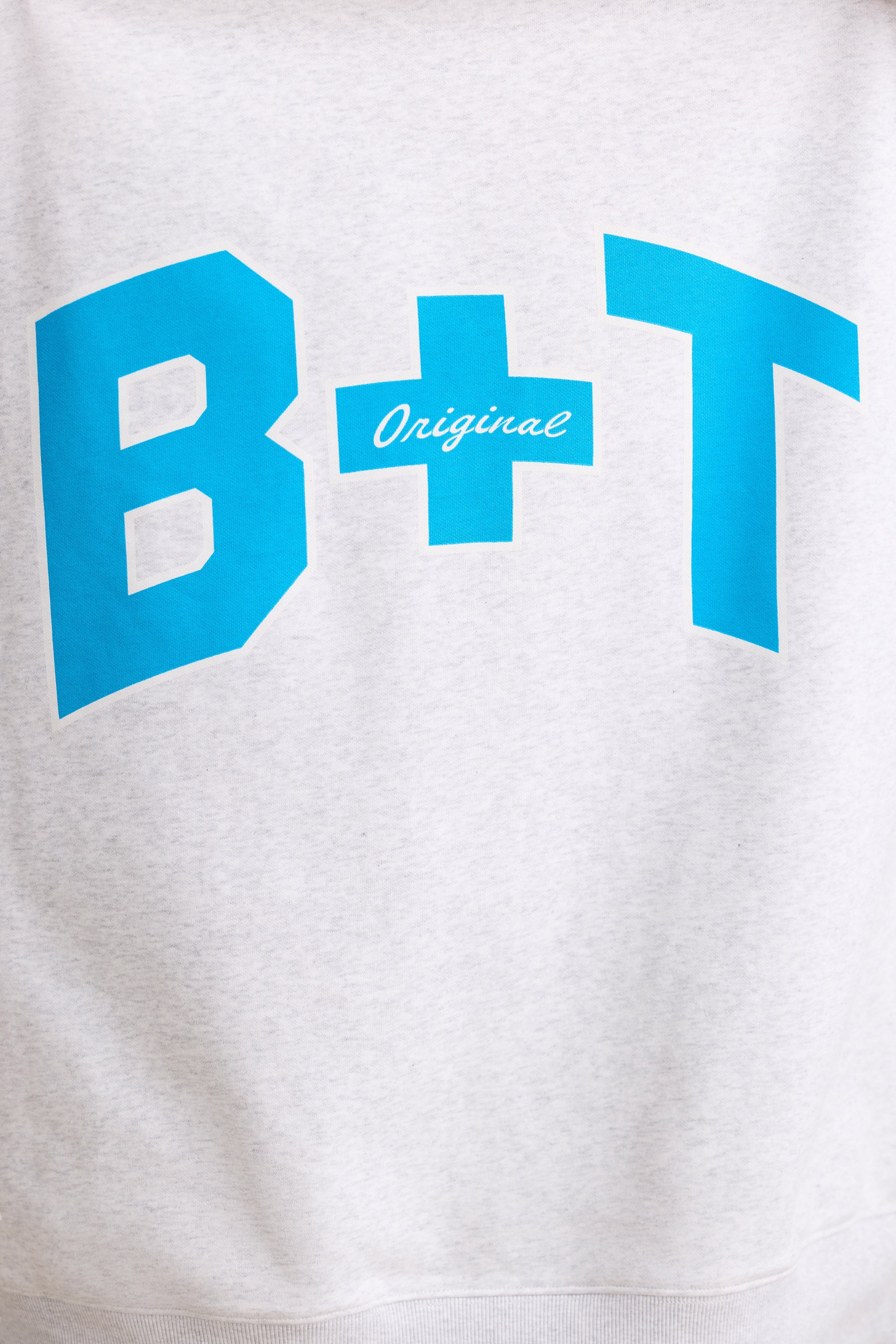 Oversized Crew Neck Sweatshirt in Grey Marl、mySite、solidvoid