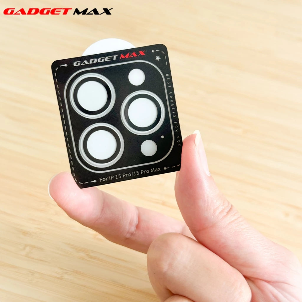 GADGET MAX--GLASS PRO LENS PROTECTOR (ORIGINAL / METAL FRAME ) IPHONE 15 6.1 / IPHONE 15 PLUS 6.7 (2PCS)、mySite、fannypackpong