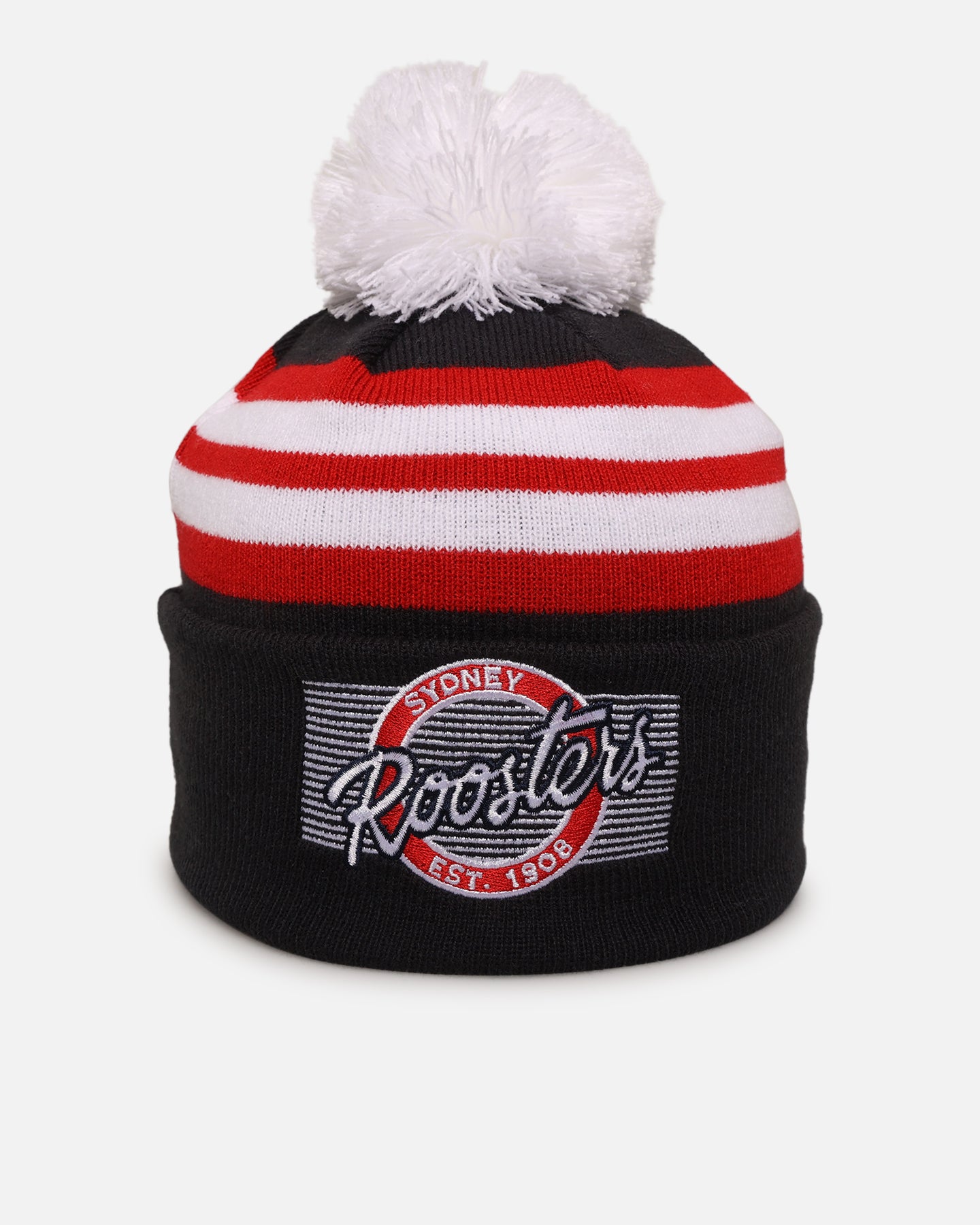 New Era Sydney Roosters 'NRL 2025 Collection' Knitted Badged Beanie Official Team Colour、mySite、zt4zffjzw