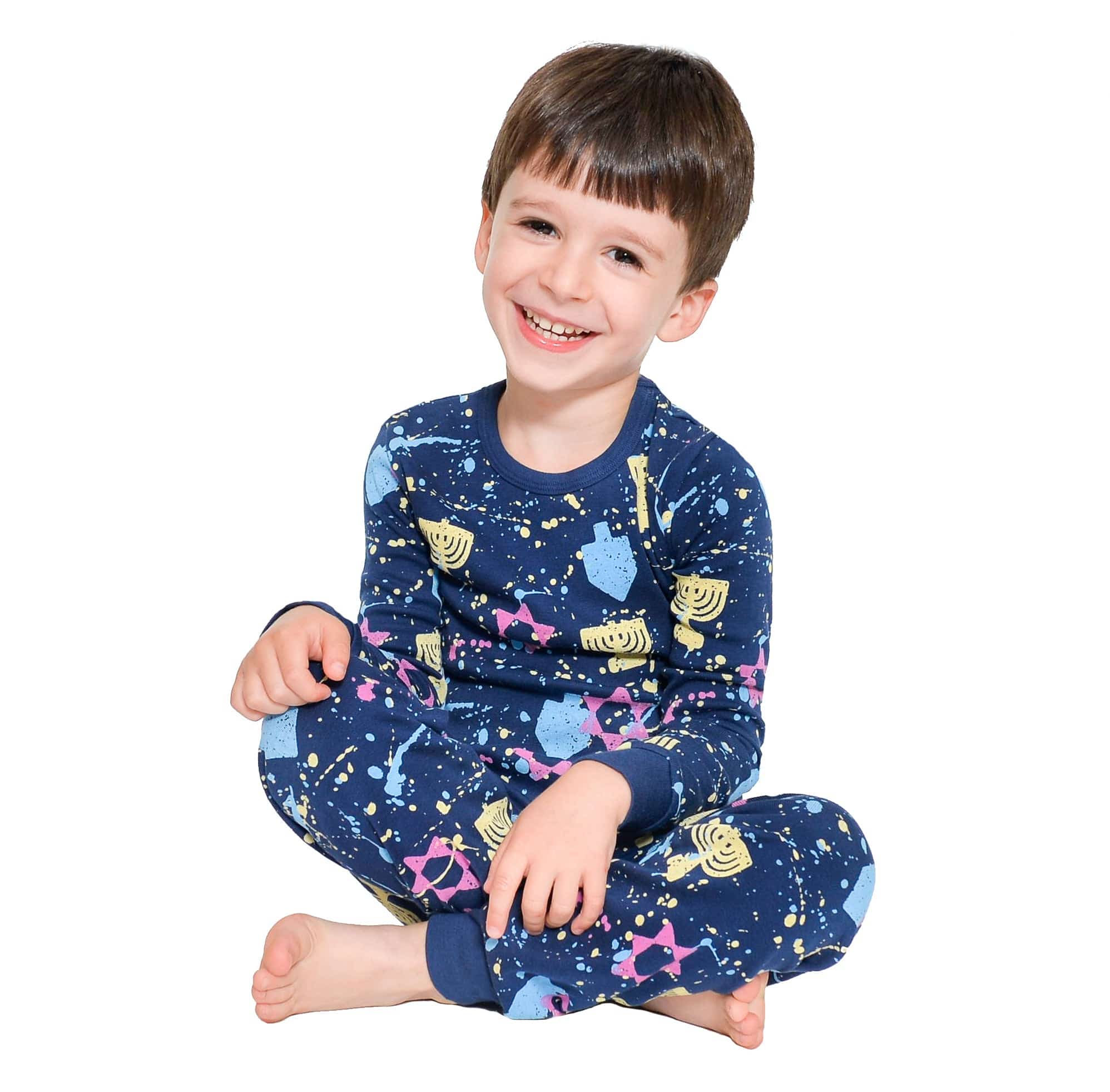 Hanukkah Splatter Paint Pajamas - (Kids Unisex Sizes 2T - 12)、mySite、topwebapps