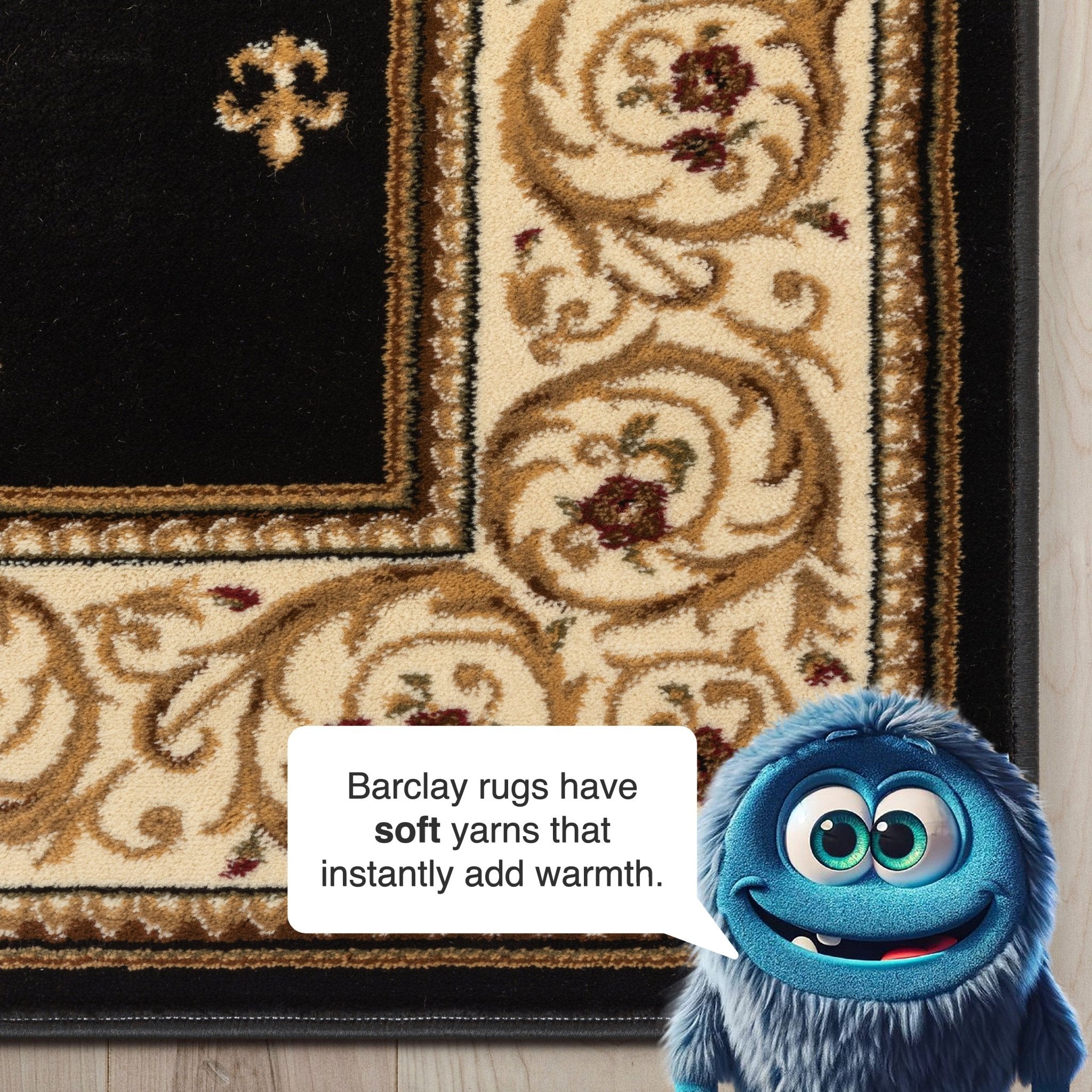 Fleur de Lis Elegance Easy to Clean Rug、mySite、gigharbornorthrealestate