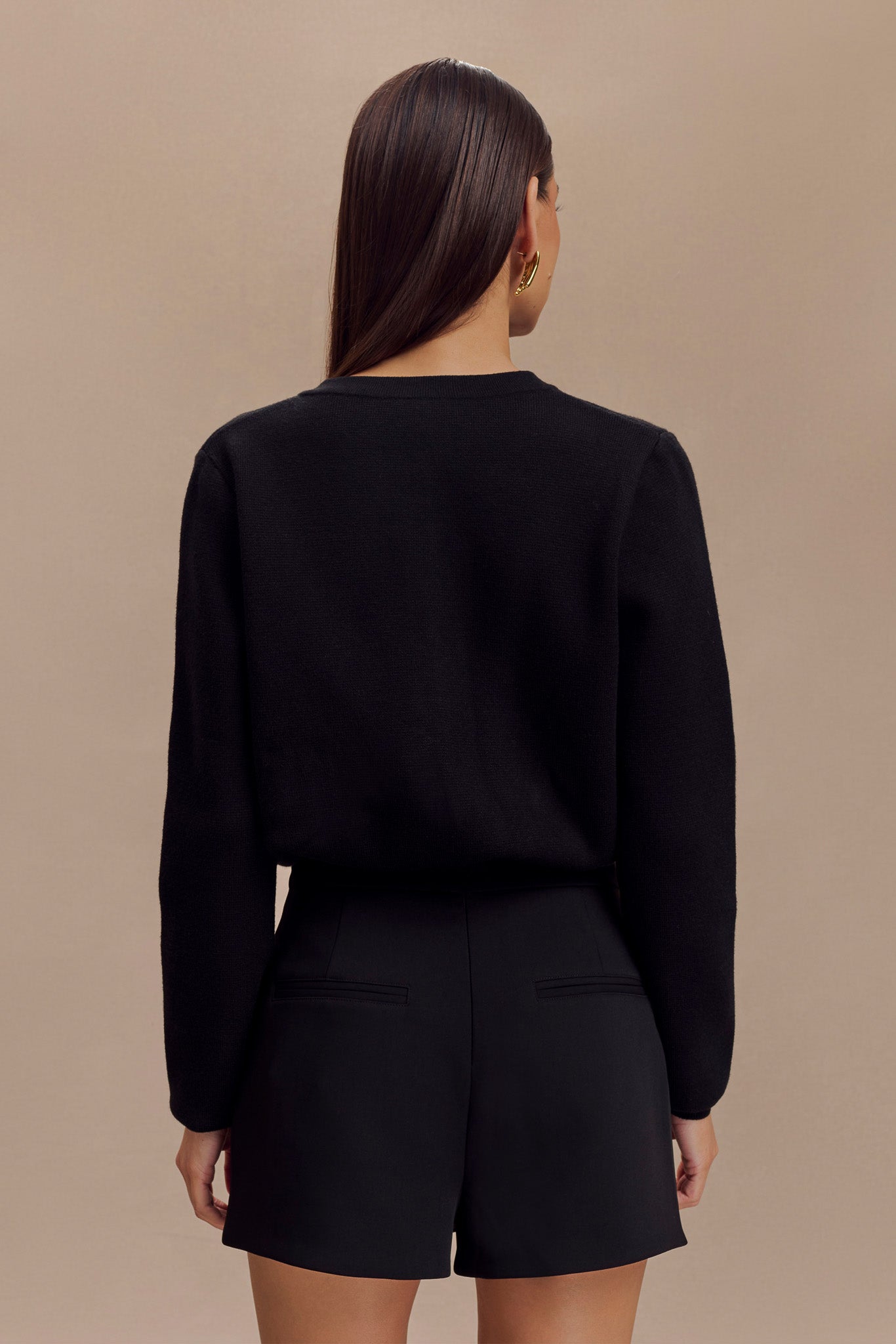 Tabitha Knit Cardigan - Black、mySite、solidvoid