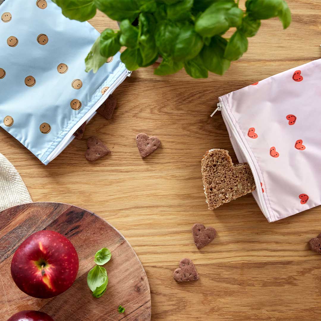  Lassig Snack Bag - Happy Rascals - Smile Sky Blue、mySite、merchandisen