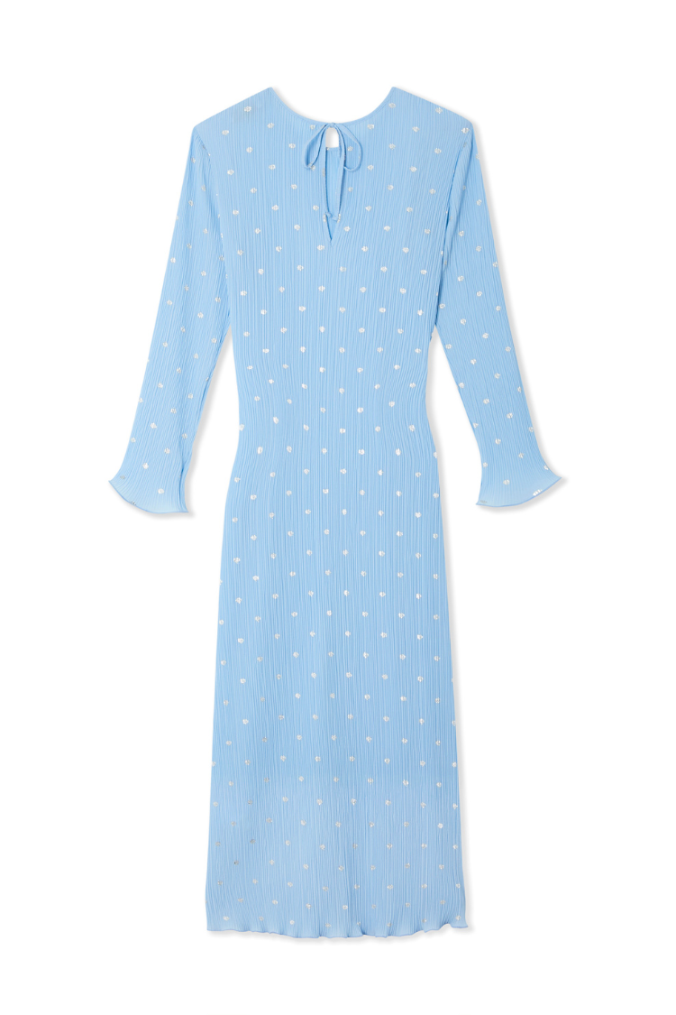 Blue Plisse Chloe Dress、mySite、solidvoid