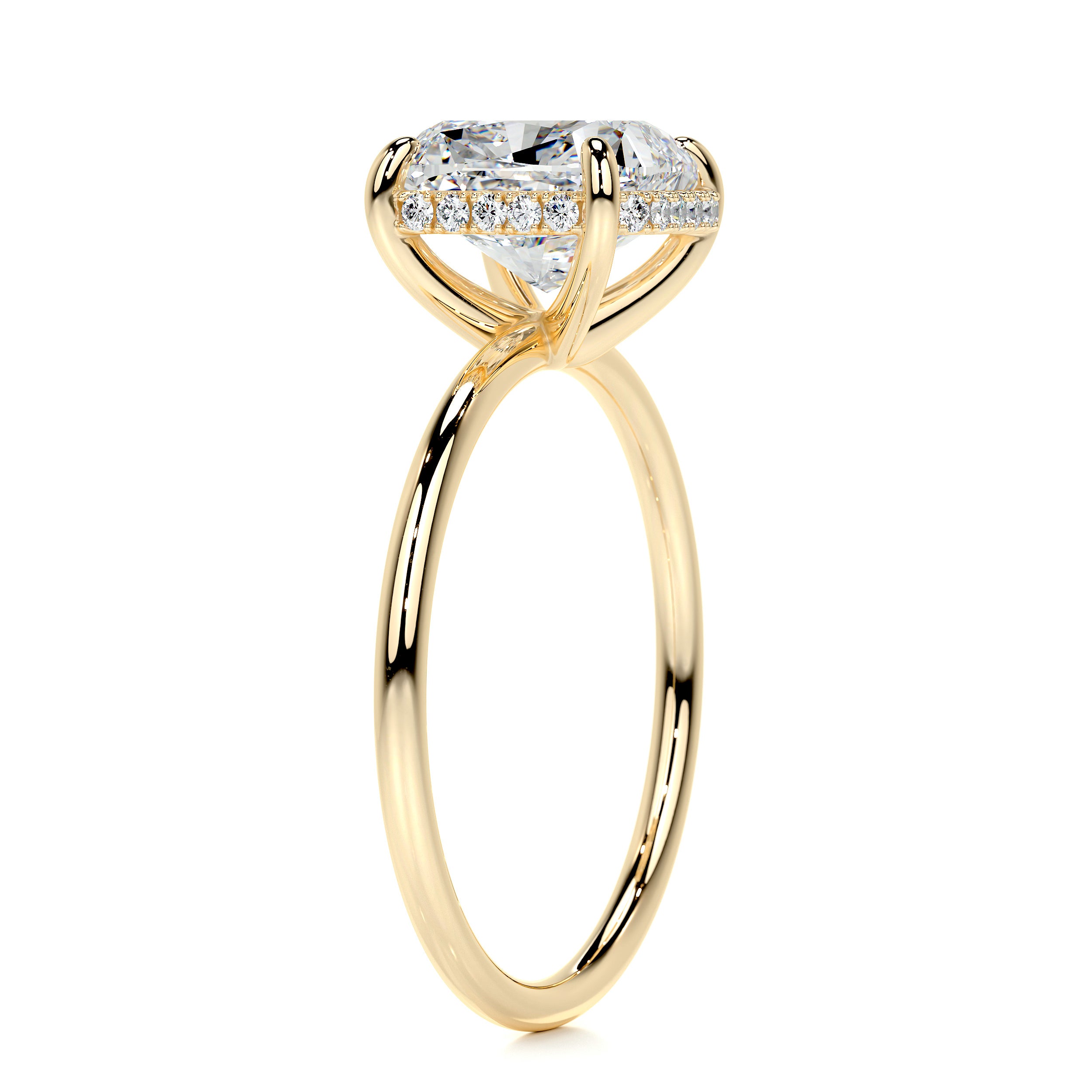 Priscilla Diamond Engagement Ring -18K Yellow Gold、mySite、hinf8tx79