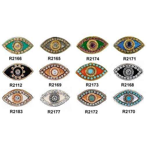 Michal Golan Stunning Evil Eye Ring、mySite、topwebapps