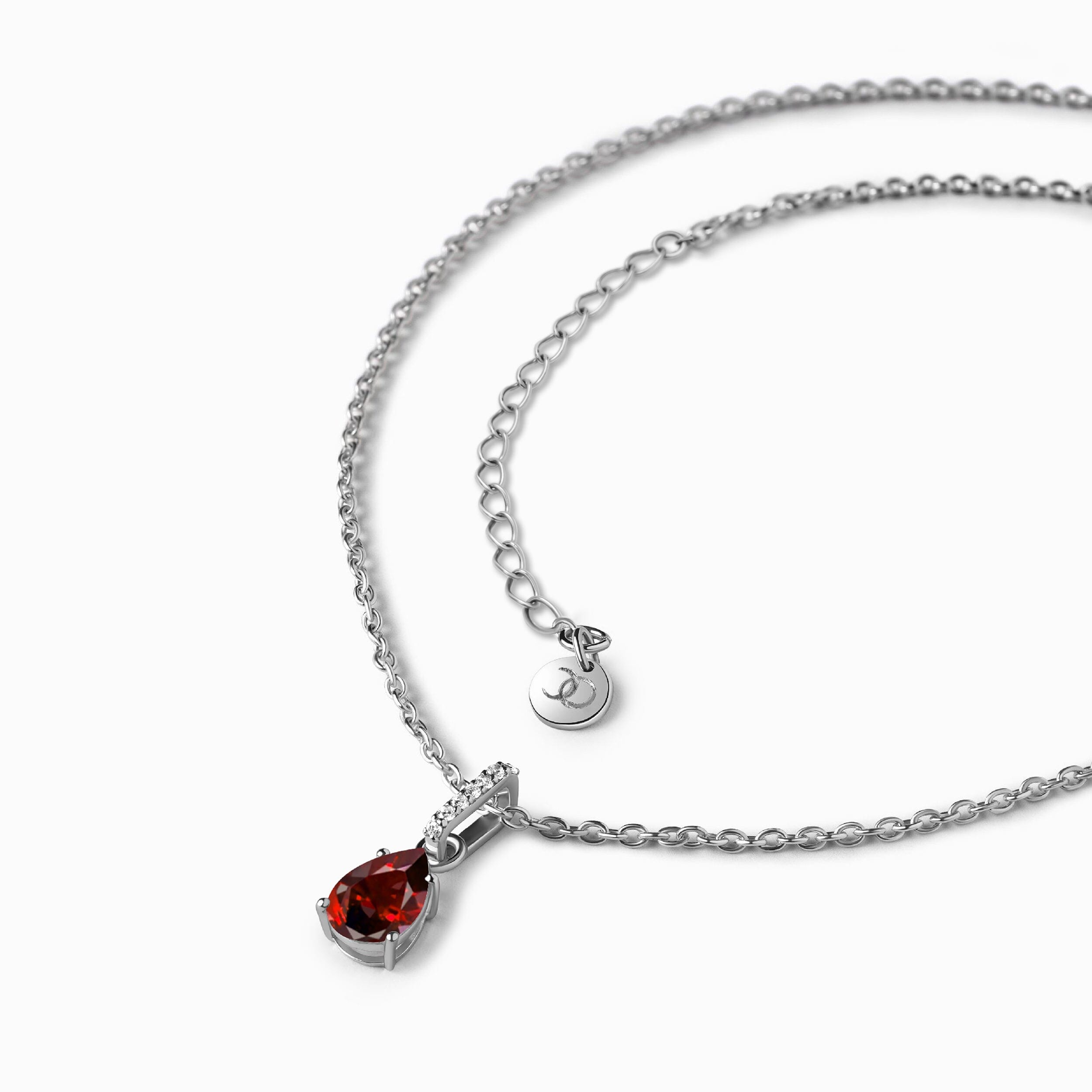 Garnet Necklace Sway - January Birthstone、mySite、hinf8tx79