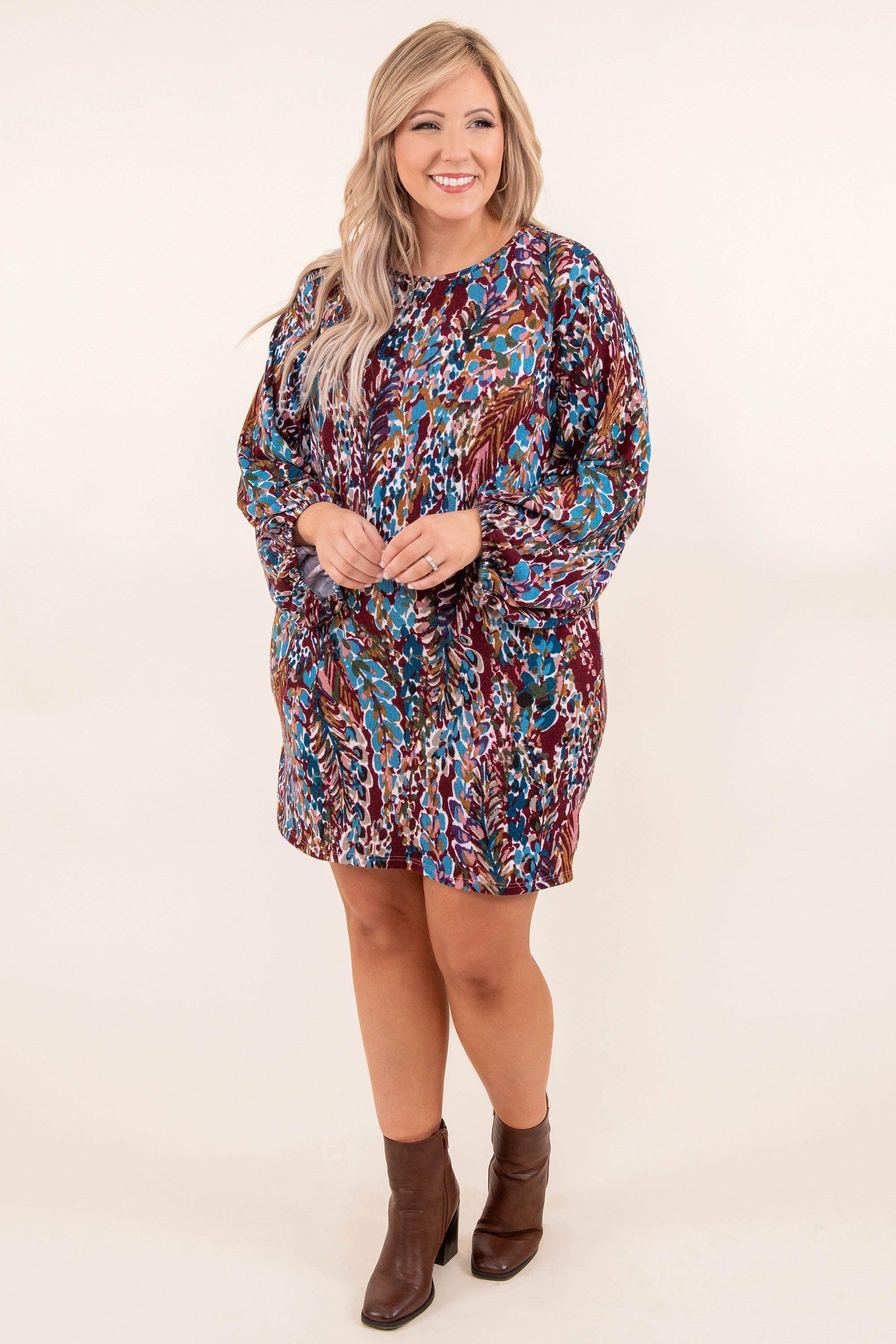  When You See It Dress, Burgundy、mySite、justintrudeaud