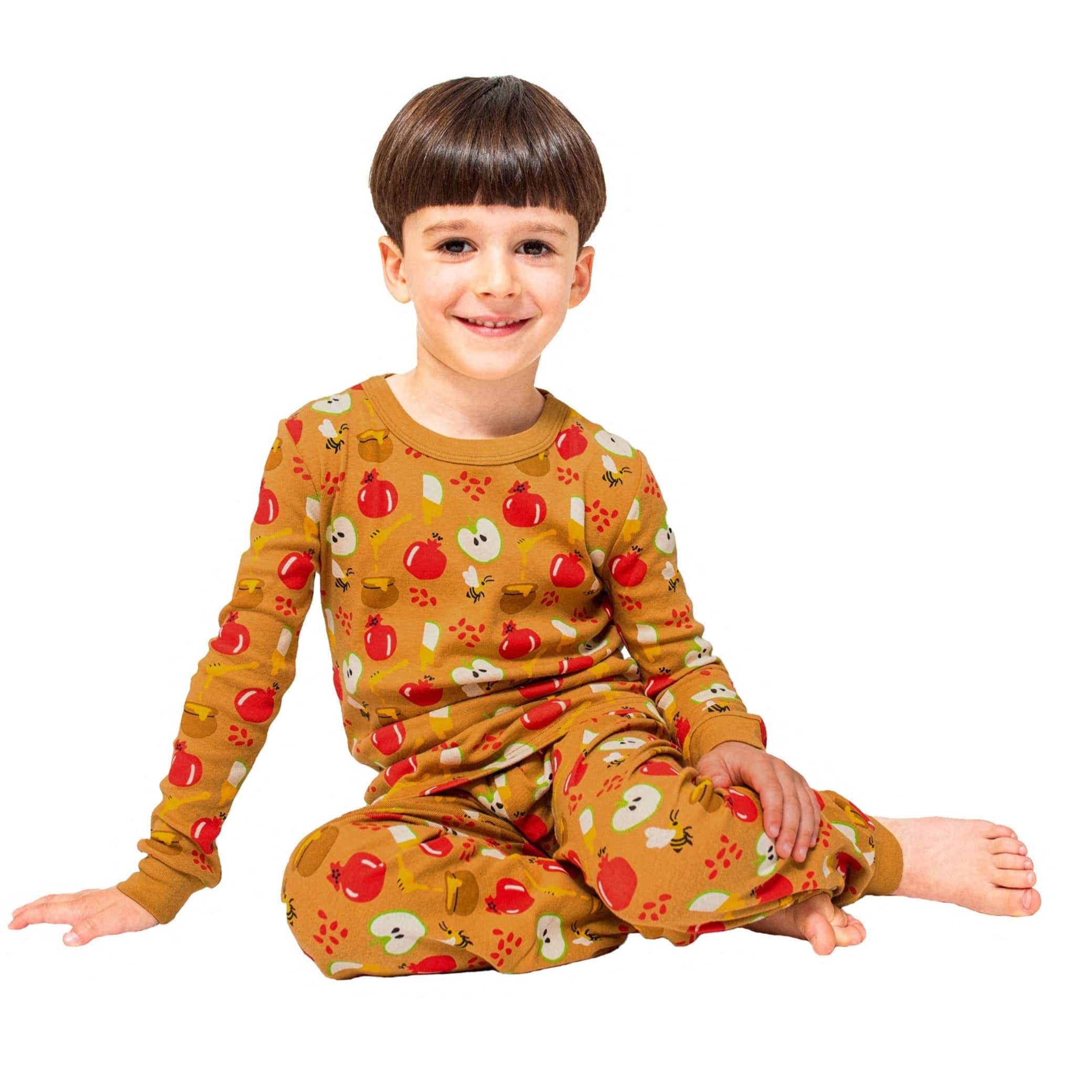 Kids Rosh Hashanah Apples & Honey Pajamas - (Unisex Sizes 2T - 12)、mySite、topwebapps