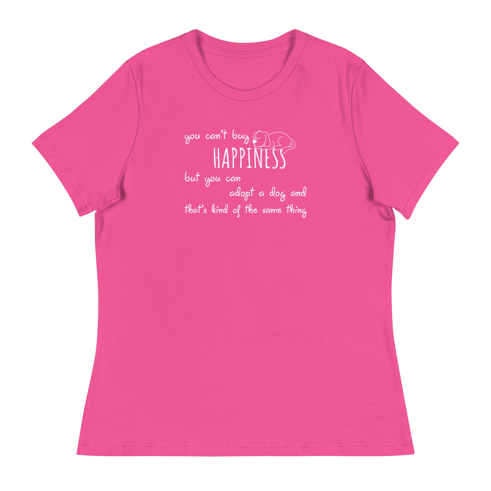 Happiness & A Dog T-Shirt、mySite、camillekostekn