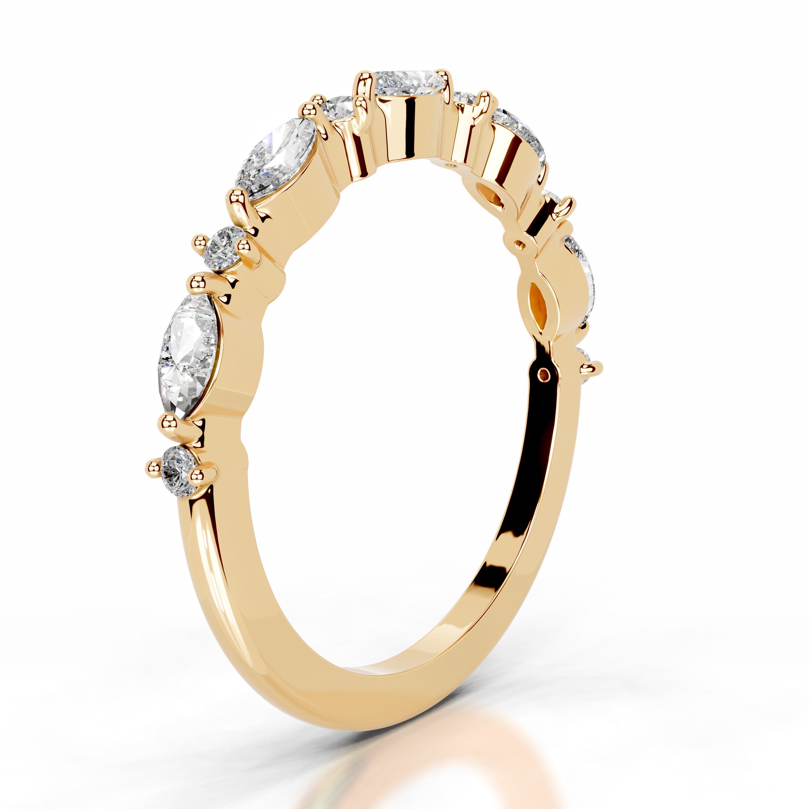 Vienna Diamond Wedding band - 18K Yellow Gold、mySite、hinf8tx79