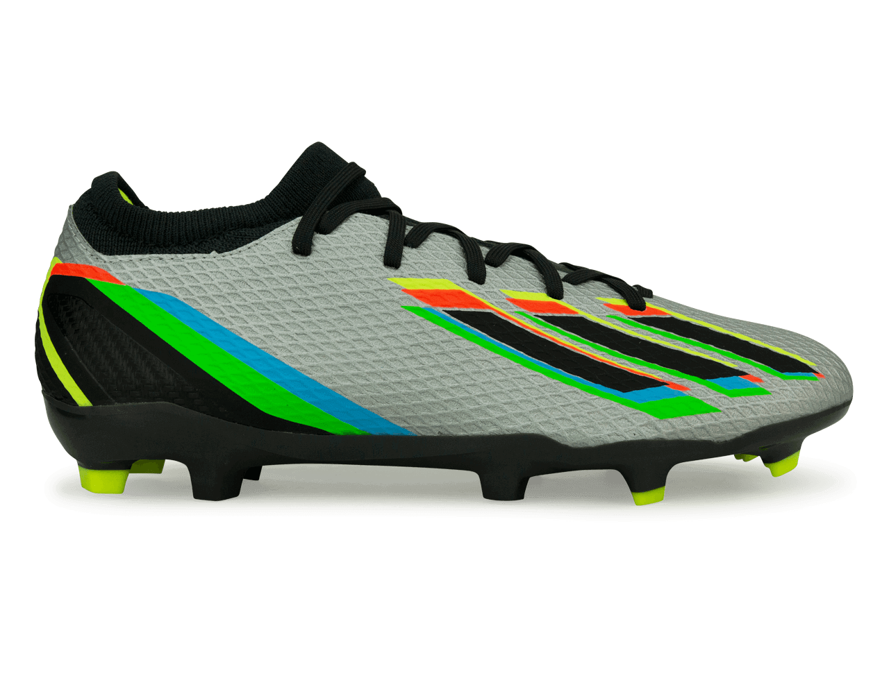 adidas Men's X SpeedPortal.3 FG Silver Metallic/Solar Yellow、mySite、noshort