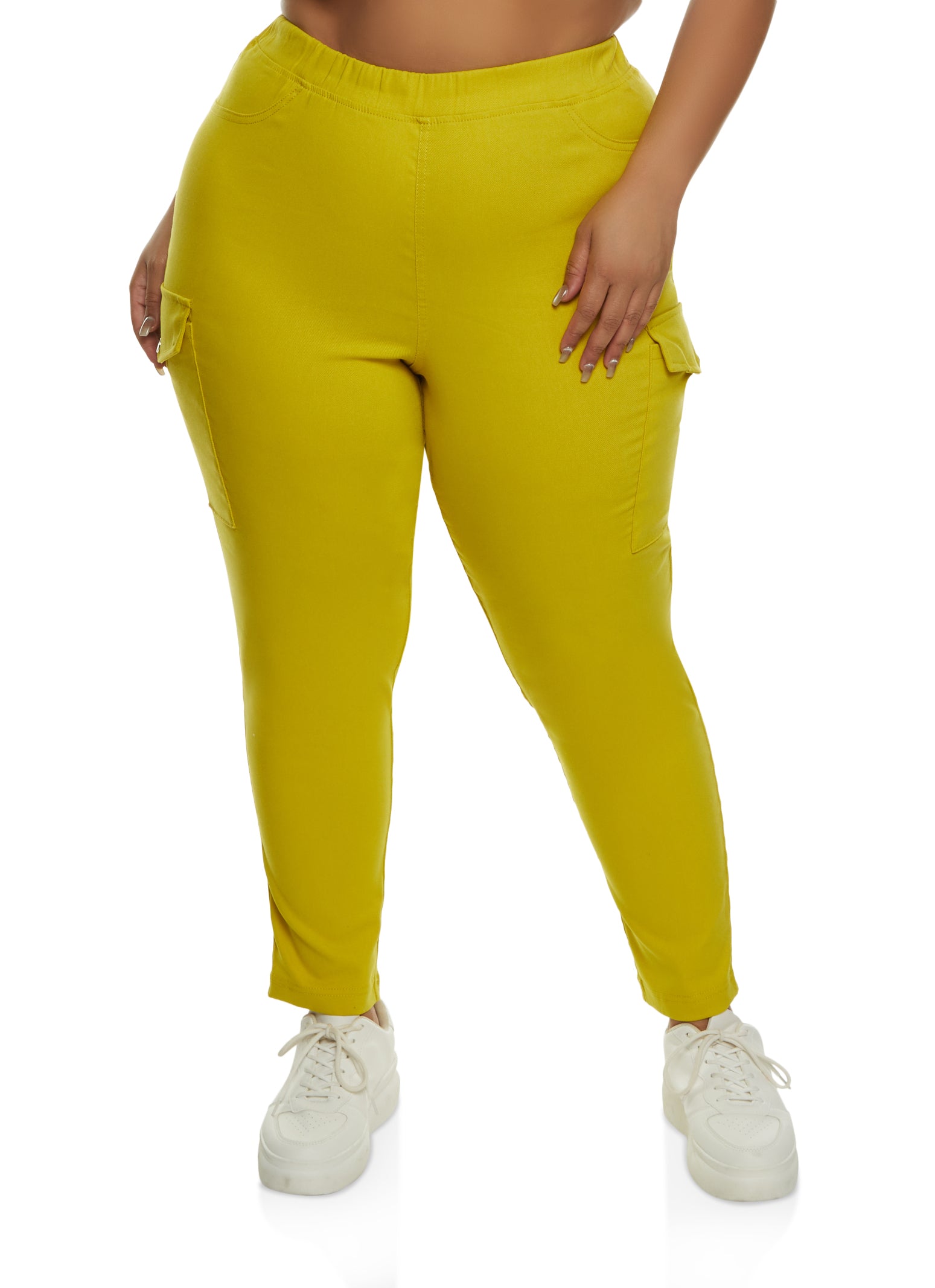 Plus Size Hyperstretch Pull On Cargo Pants、mySite、camillekostekn