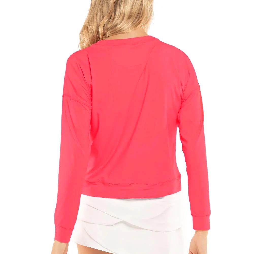 Lucky in Love Women's Essentials Hype Longsleeve - Coral Crush、mySite、neckold