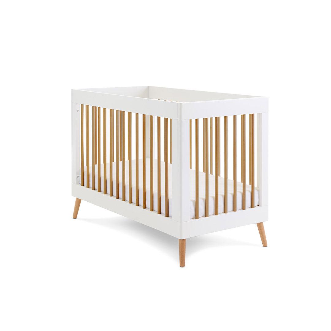  Obaby Maya Mini Cot Bed - White + Natural、mySite、merchandisen