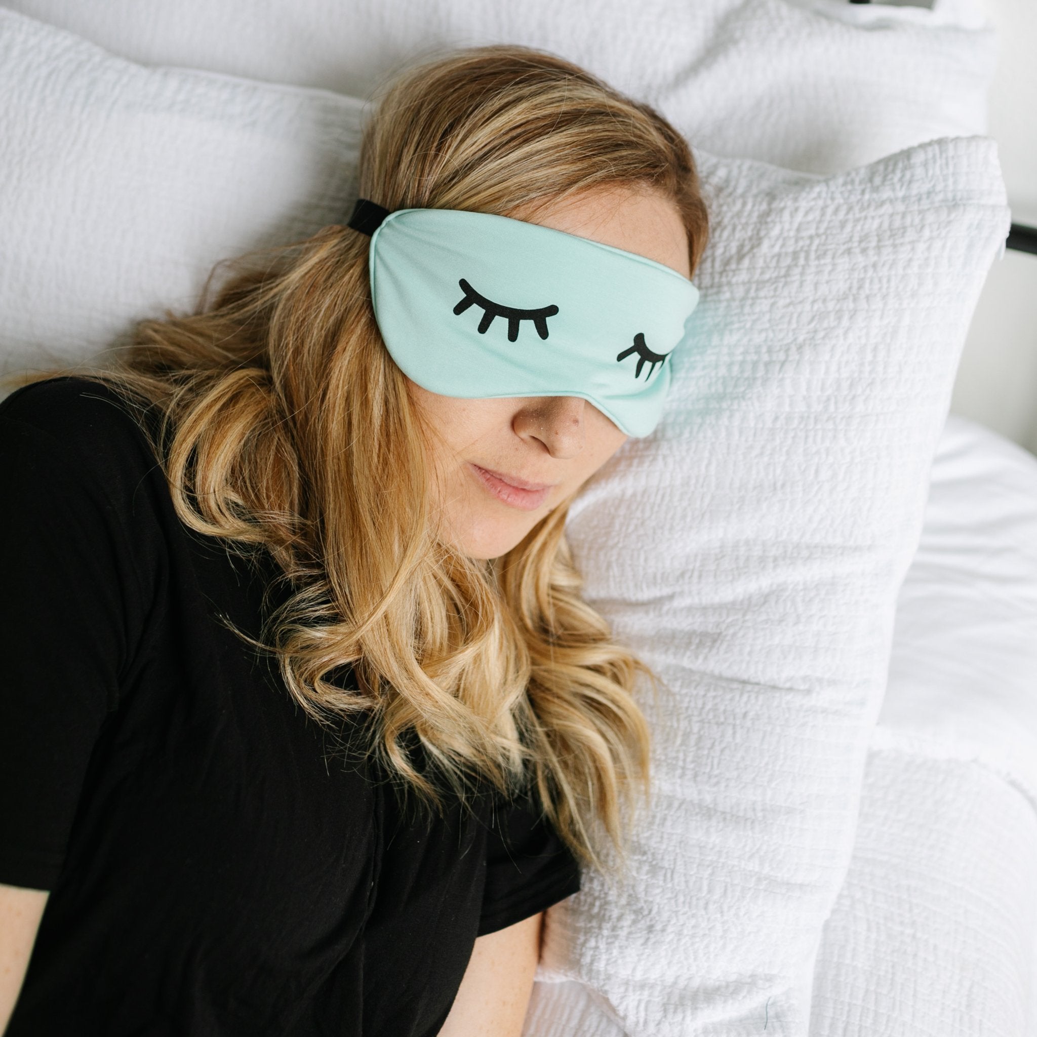 Adult Aquamarine Bamboo Sleep Mask、mySite、g9winljtr