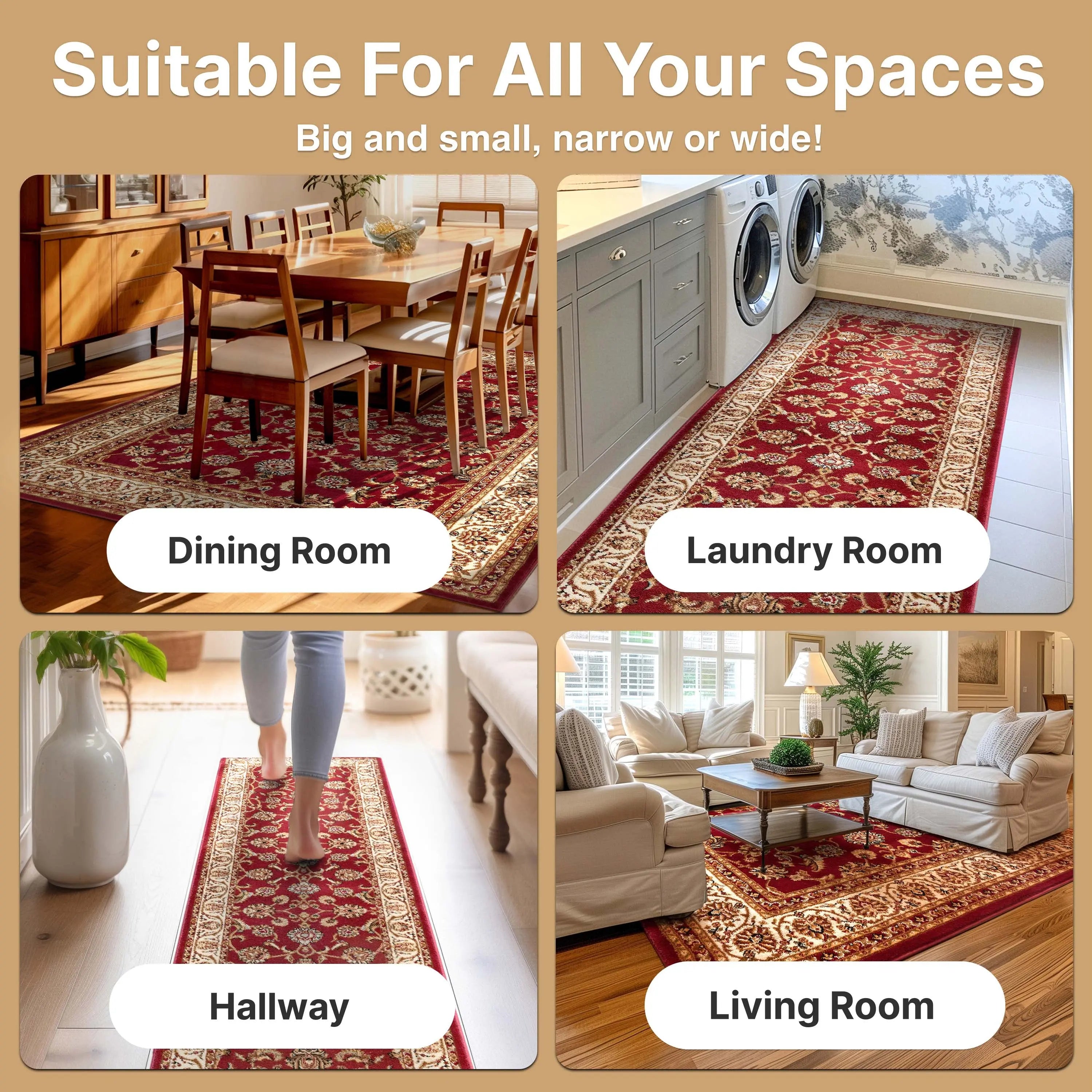 Sarouk Red Traditional Rug、mySite、gigharbornorthrealestate