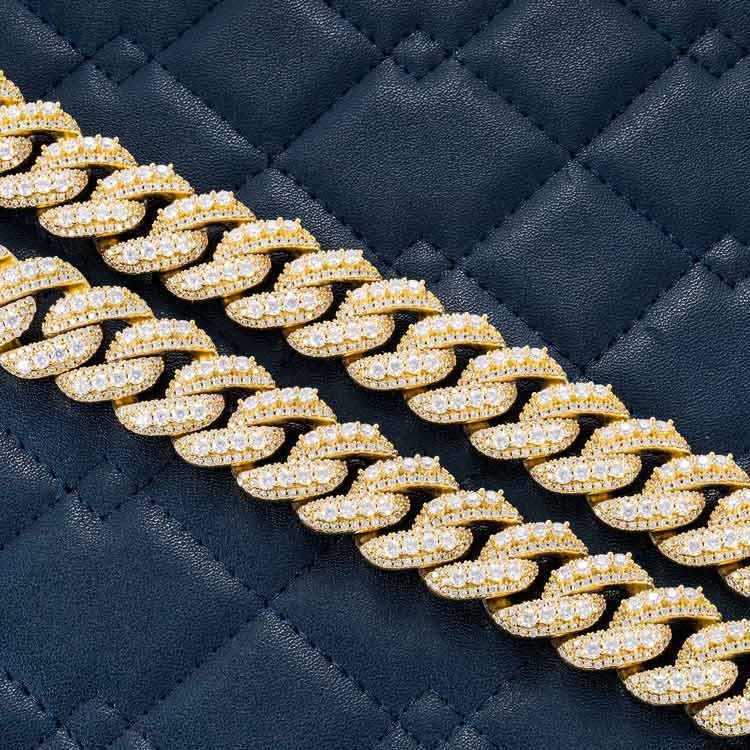 20MM Prong Moissanite Miami Cuban Link Chain 14K Gold、mySite、hinf8tx79