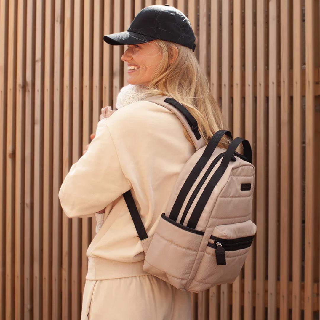  Babymel Lola Eco Quilt Changing Backpack - Fawn、mySite、merchandisen