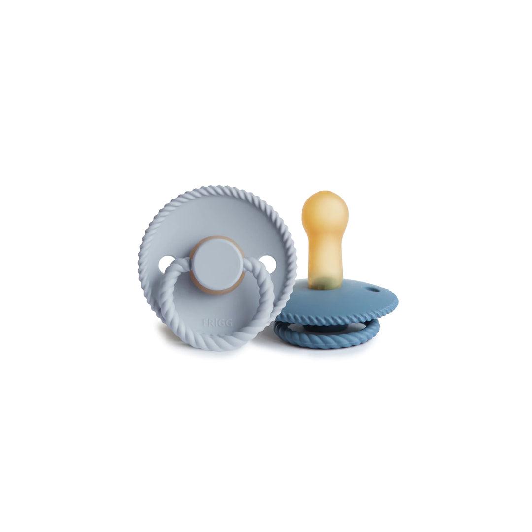  FRIGG Rope Latex Pacifier - 2 Pack - Ocean View - Powder Blue、mySite、merchandisen